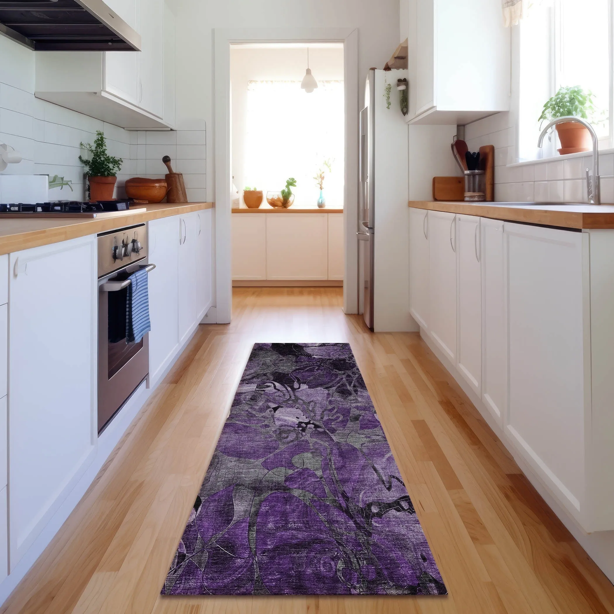 Premium Washable Super Soft Abstract Floral Mayfield Rug