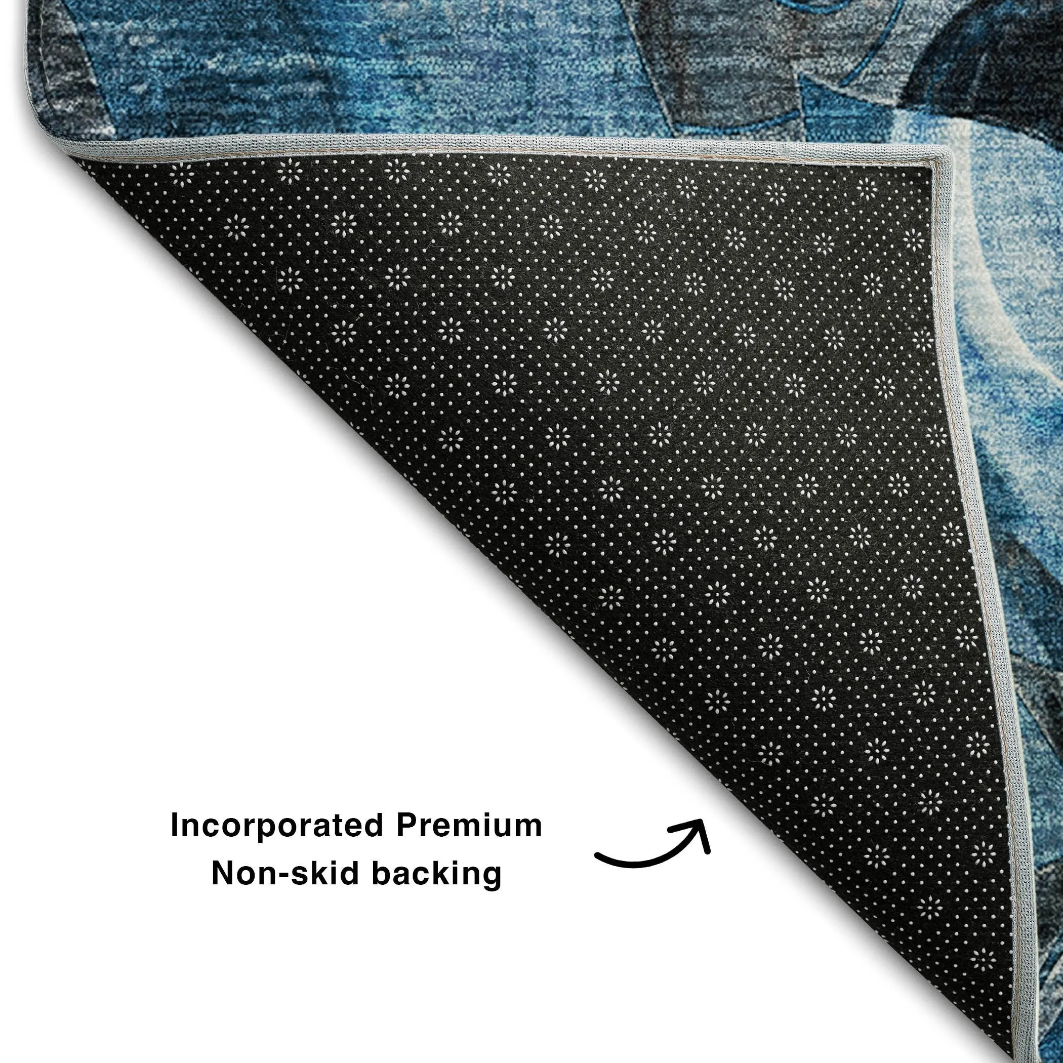 Premium Washable Super Soft Abstract Floral Mayfield Rug