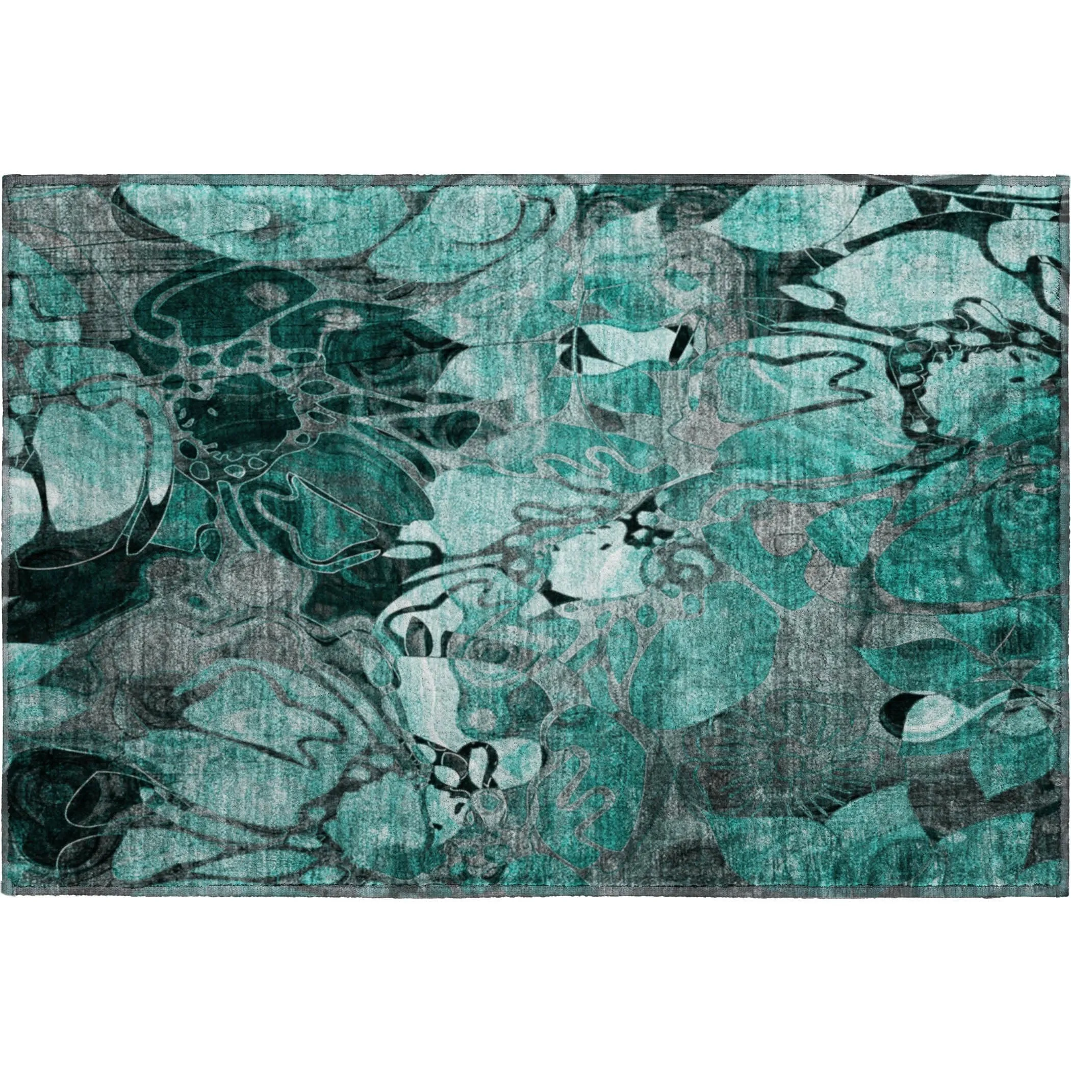 Premium Washable Super Soft Abstract Floral Mayfield Rug