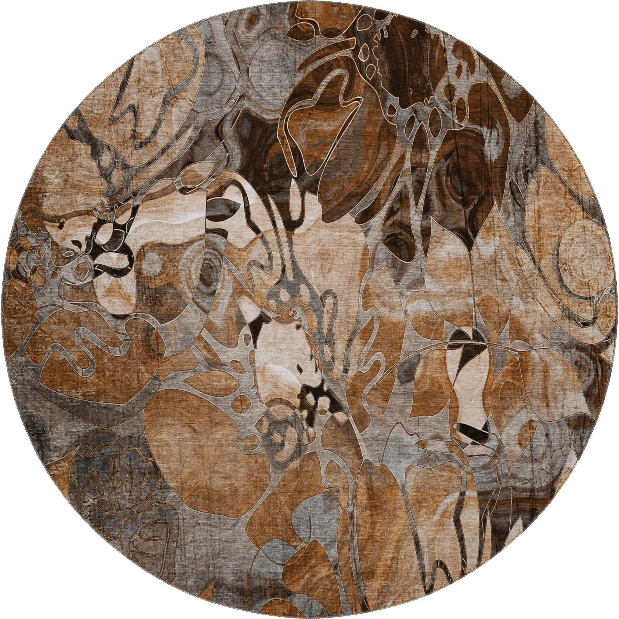 Premium Washable Super Soft Abstract Floral Mayfield Rug