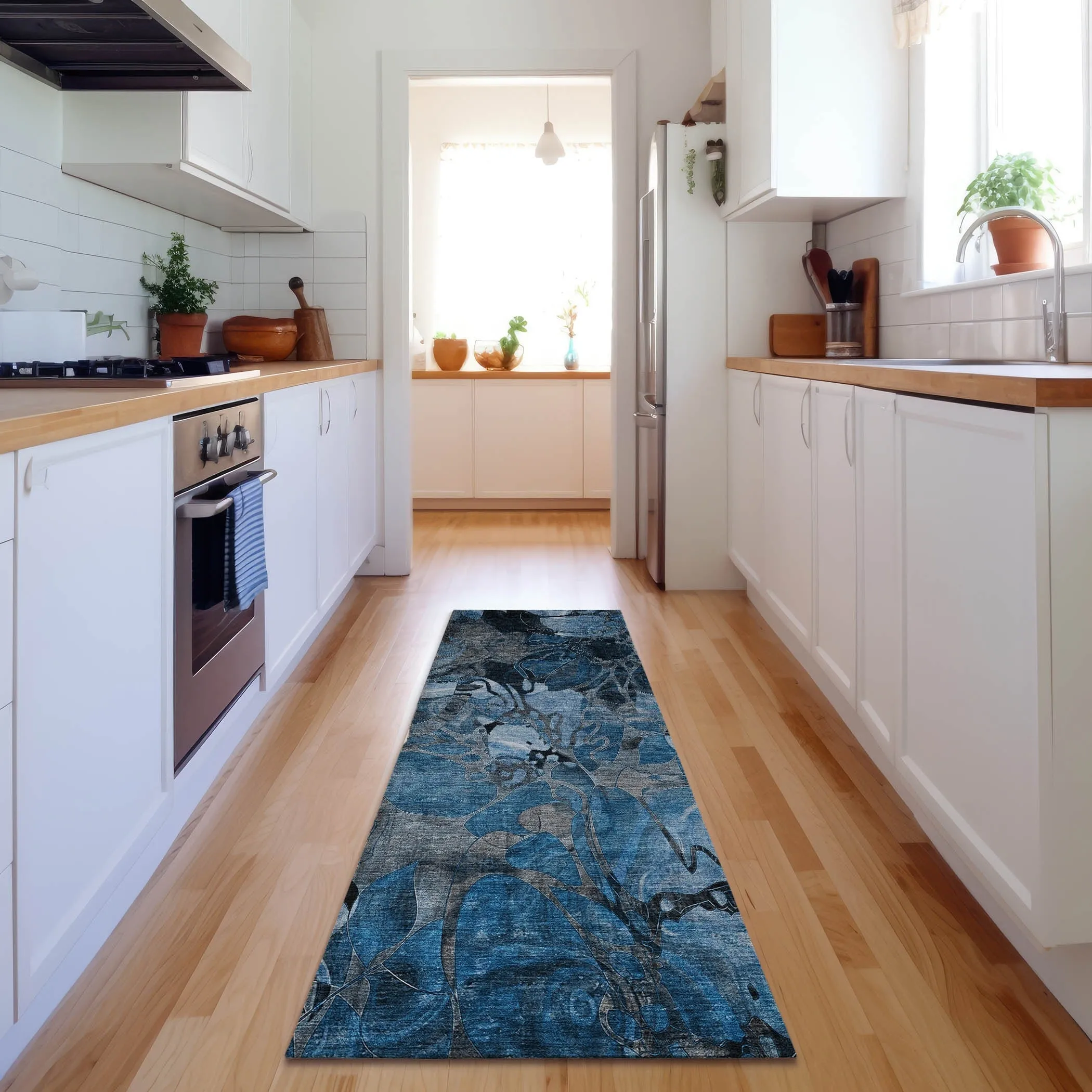 Premium Washable Super Soft Abstract Floral Mayfield Rug
