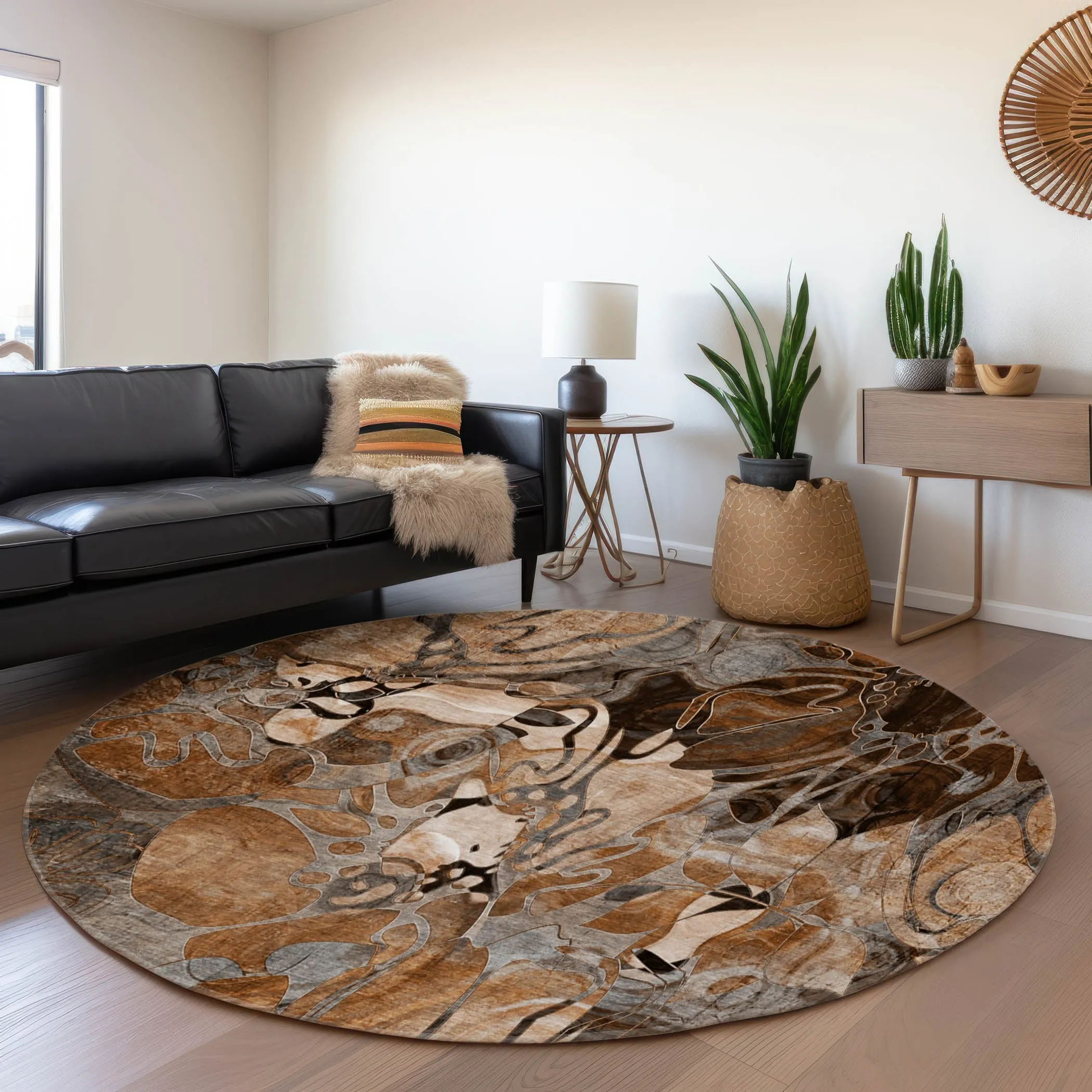 Premium Washable Super Soft Abstract Floral Mayfield Rug