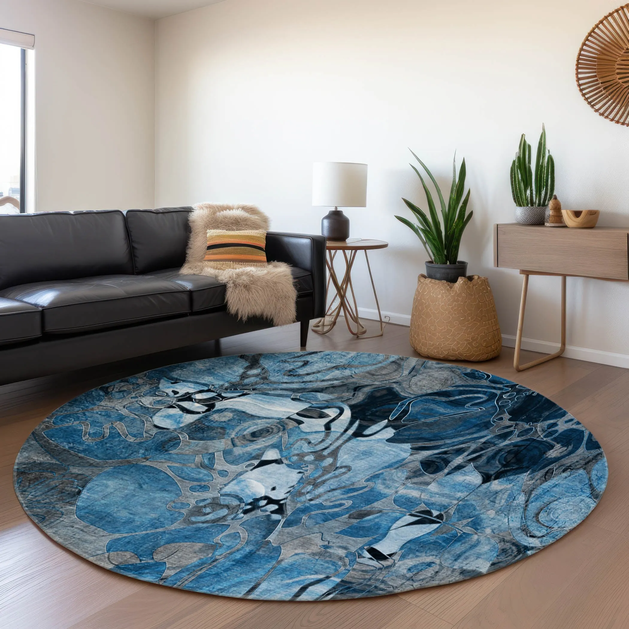Premium Washable Super Soft Abstract Floral Mayfield Rug