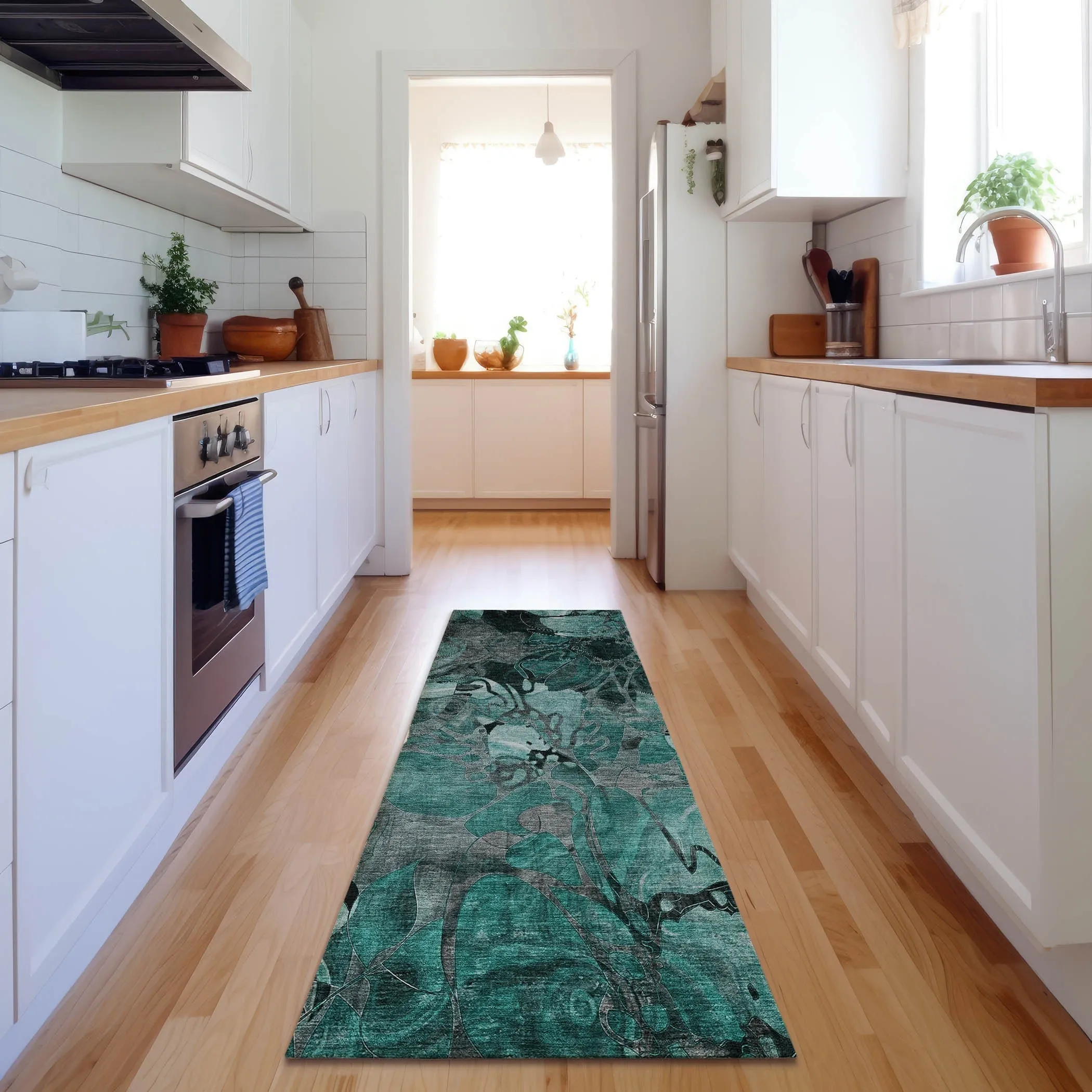 Premium Washable Super Soft Abstract Floral Mayfield Rug