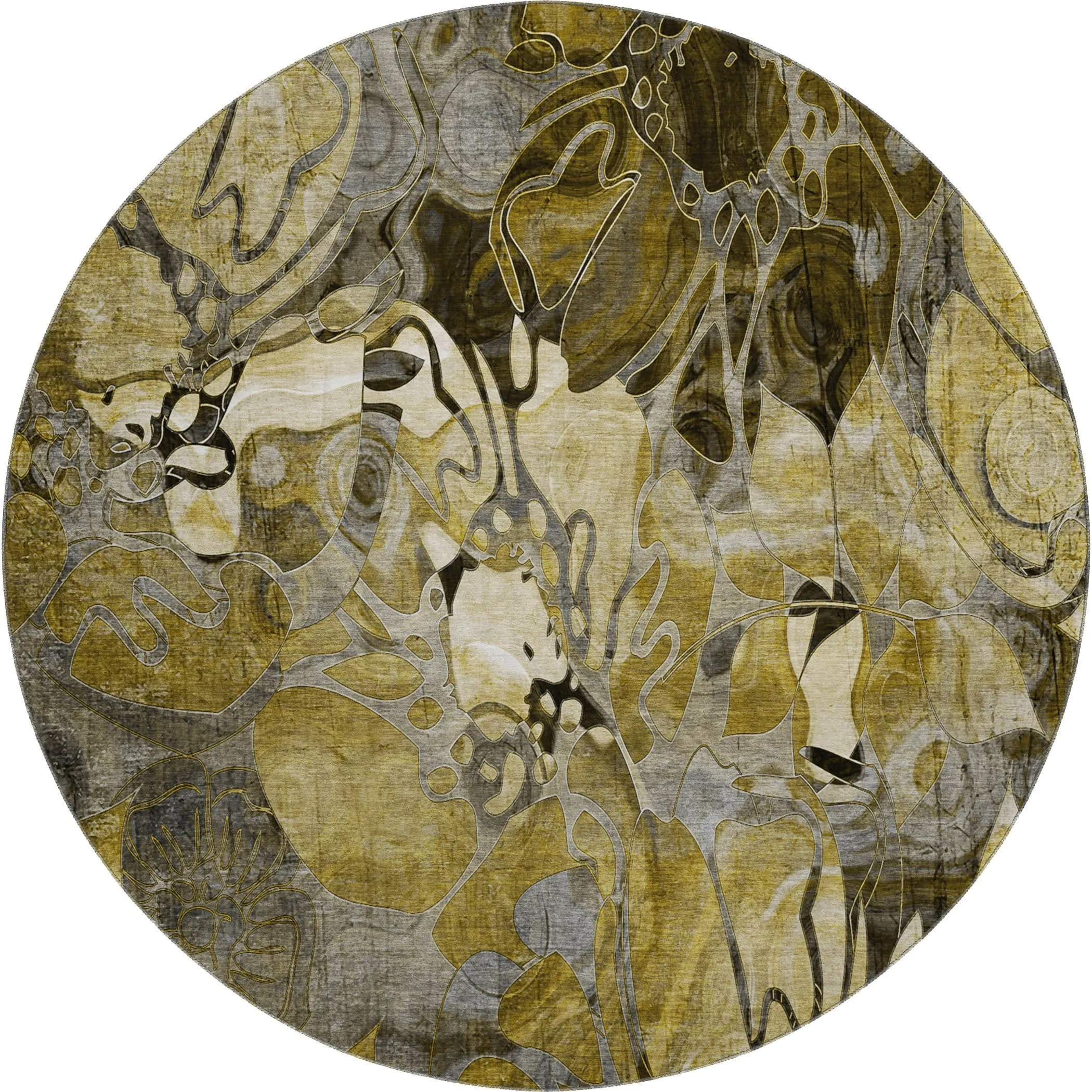 Premium Washable Super Soft Abstract Floral Mayfield Rug