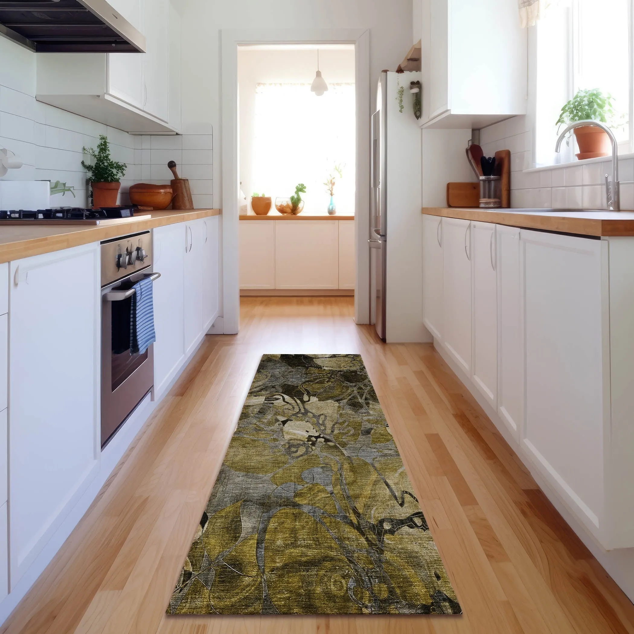 Premium Washable Super Soft Abstract Floral Mayfield Rug