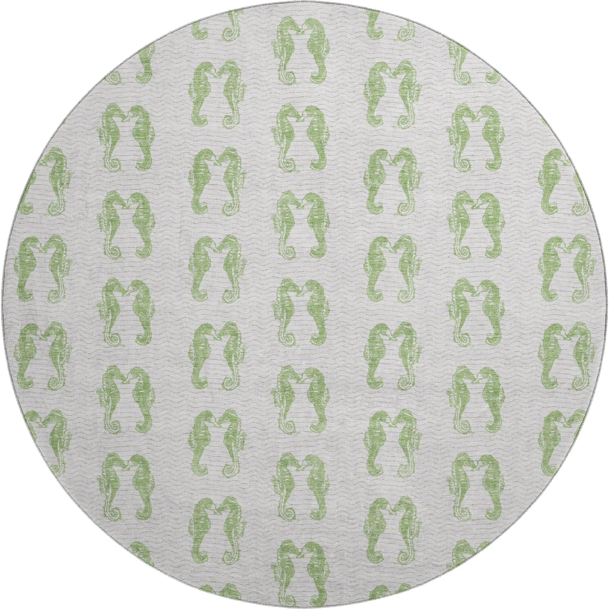 Premium Washable Super Soft Coastal Seahorse Mayfield Rug