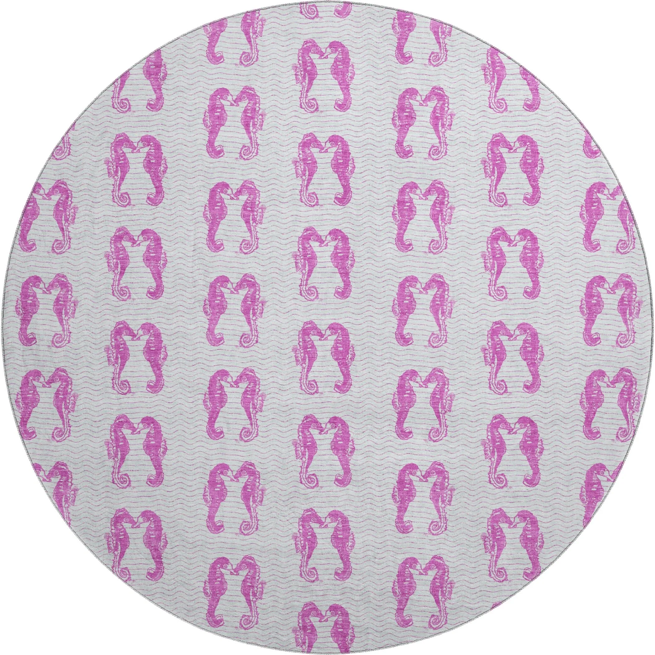 Premium Washable Super Soft Coastal Seahorse Mayfield Rug