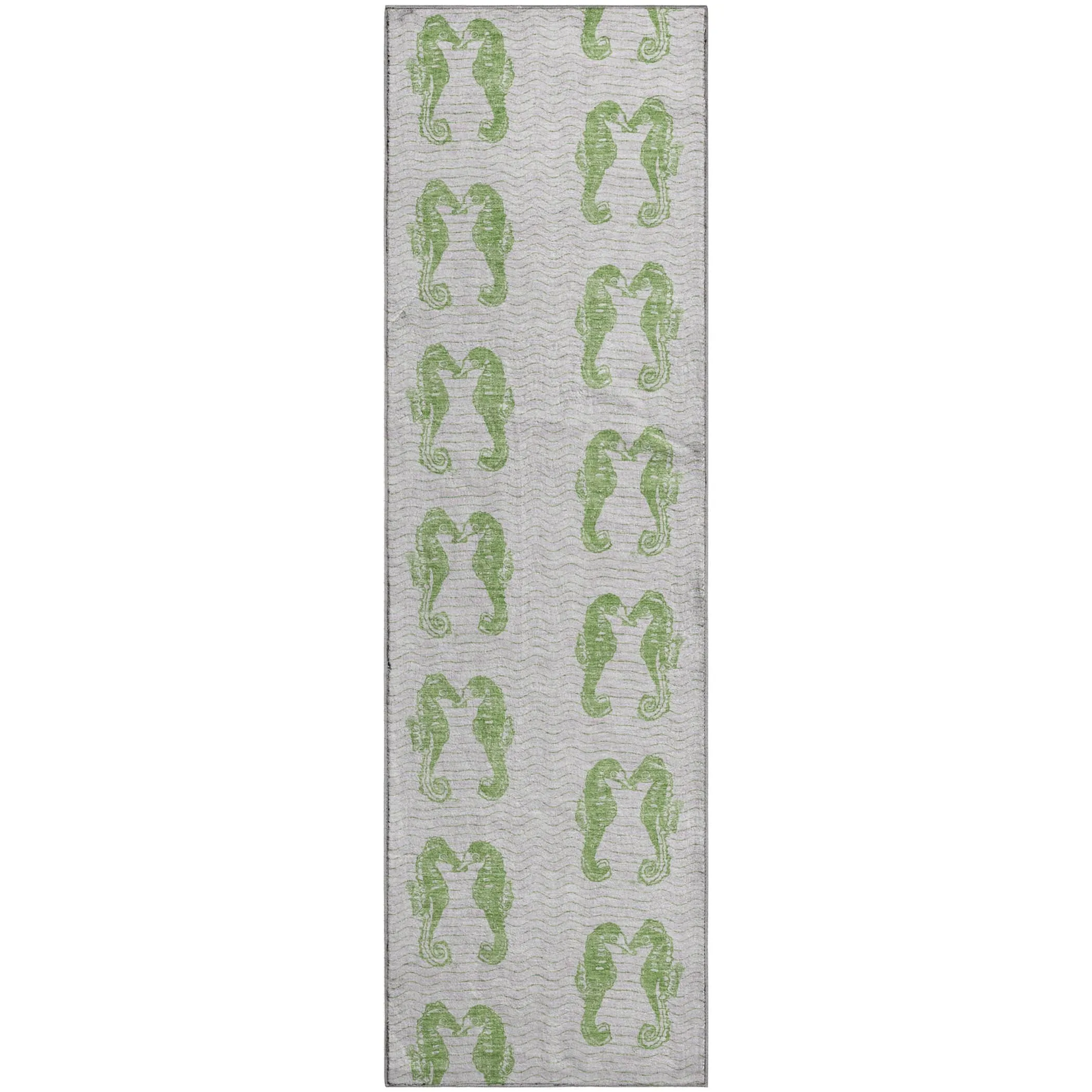 Premium Washable Super Soft Coastal Seahorse Mayfield Rug