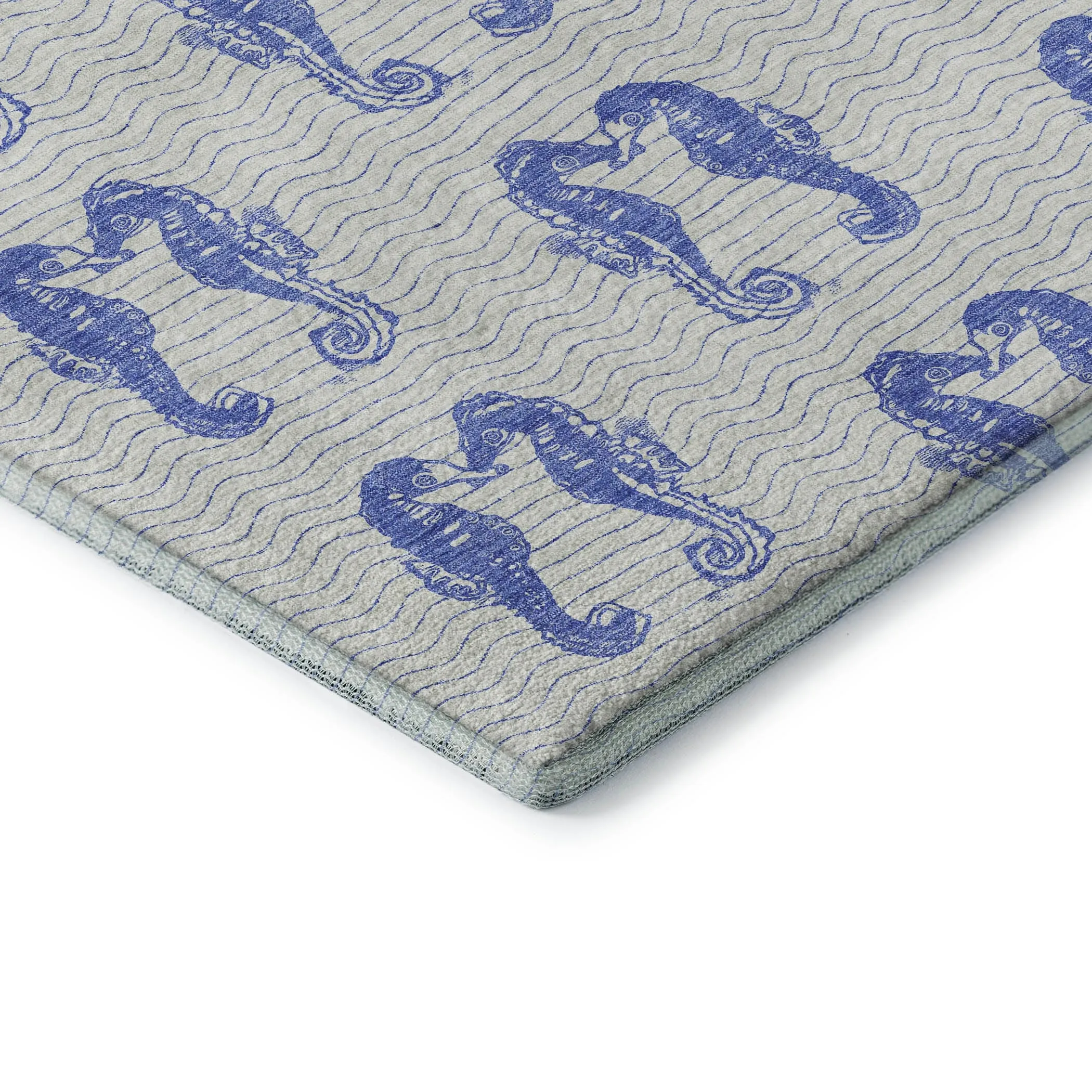 Premium Washable Super Soft Coastal Seahorse Mayfield Rug