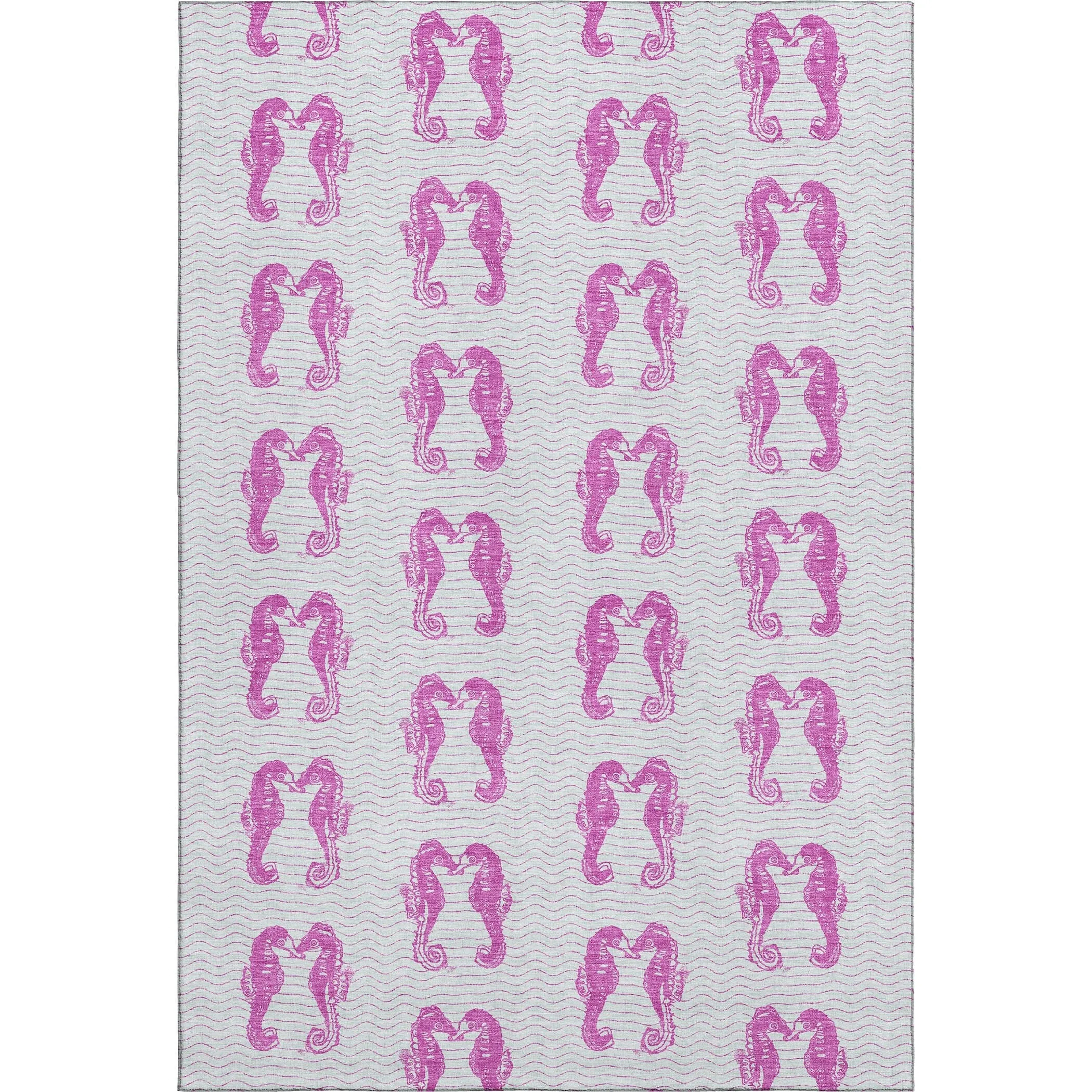 Premium Washable Super Soft Coastal Seahorse Mayfield Rug