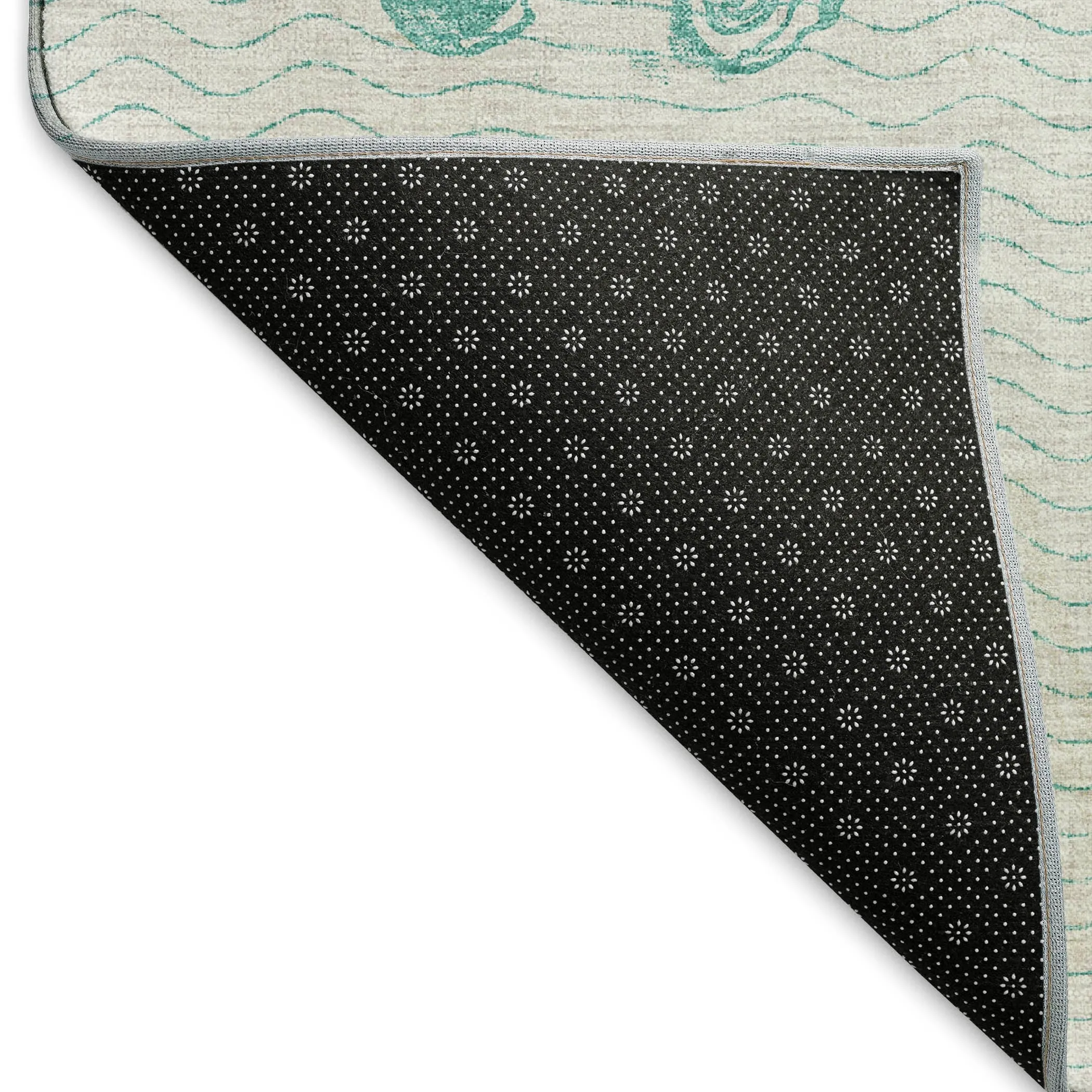 Premium Washable Super Soft Coastal Seahorse Mayfield Rug