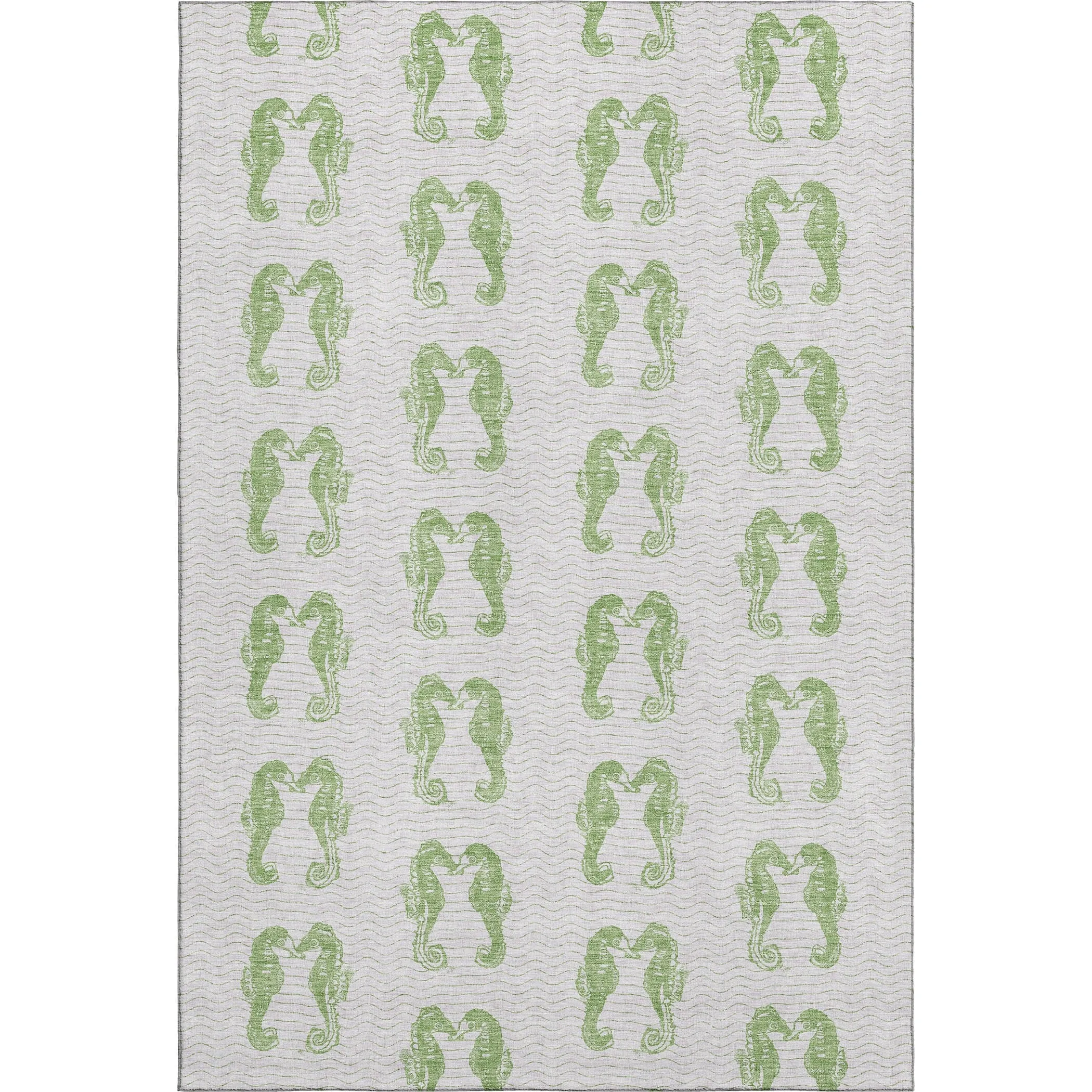 Premium Washable Super Soft Coastal Seahorse Mayfield Rug