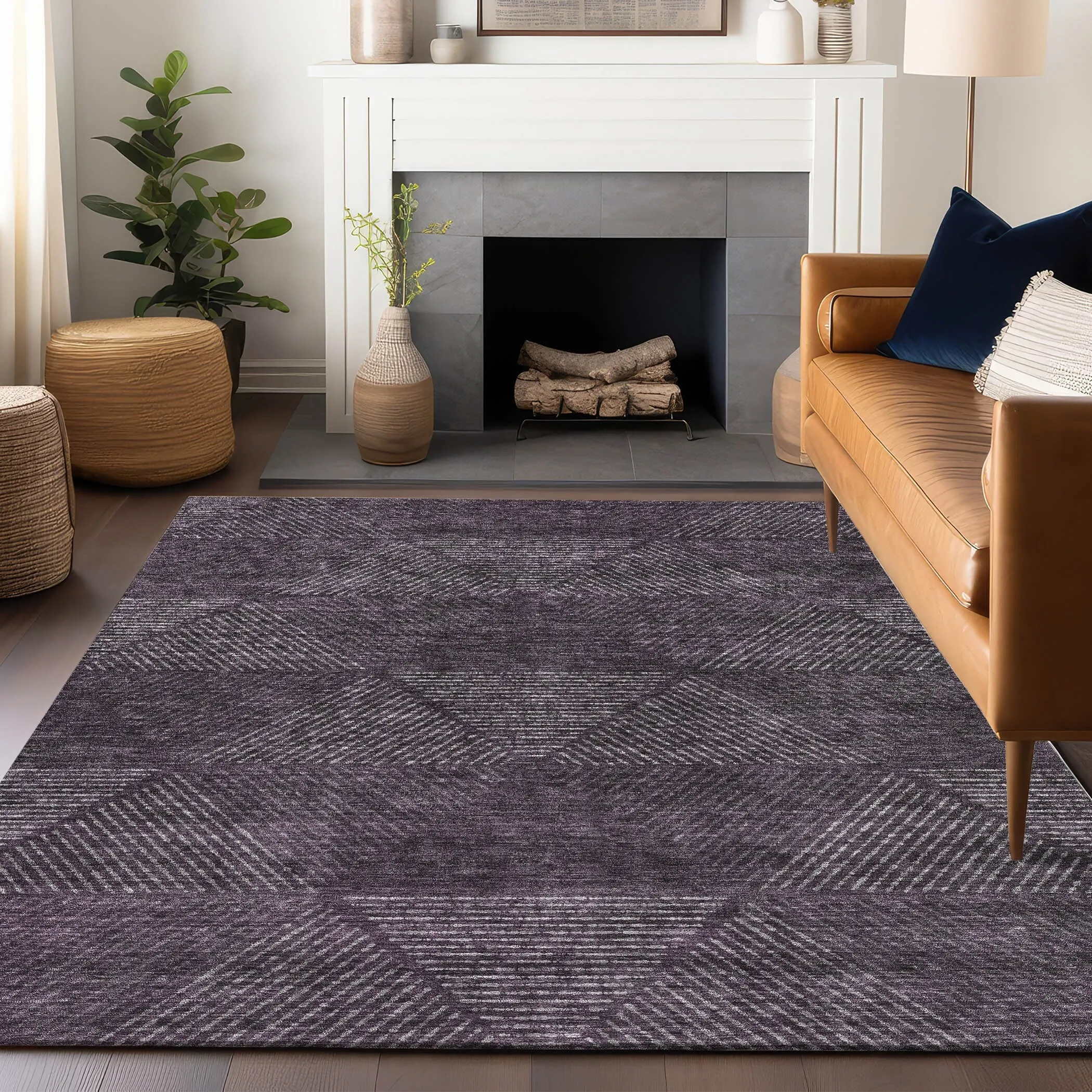 Premium Washable Super Soft Mid Century Modern Mayfield Rug