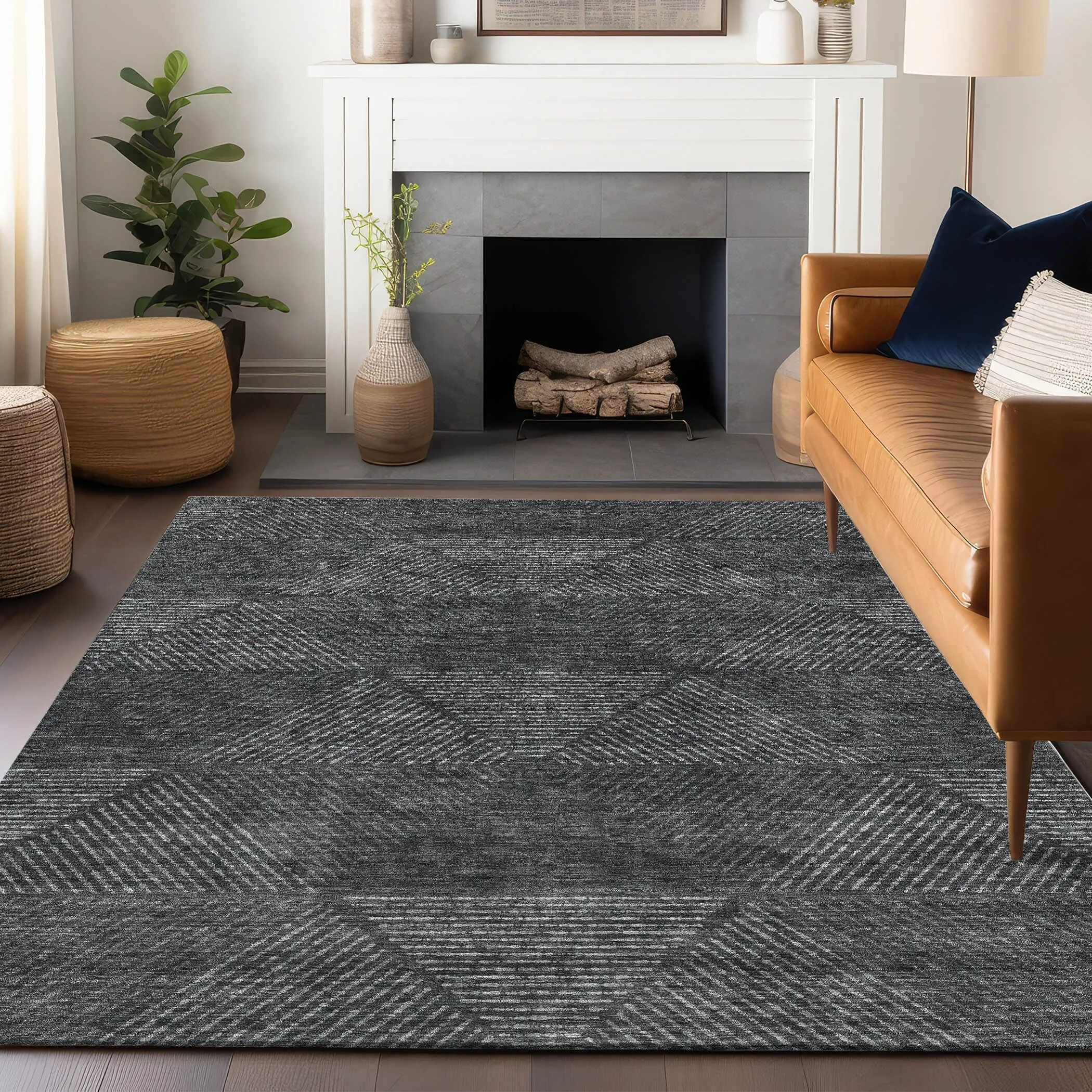 Premium Washable Super Soft Mid Century Modern Mayfield Rug