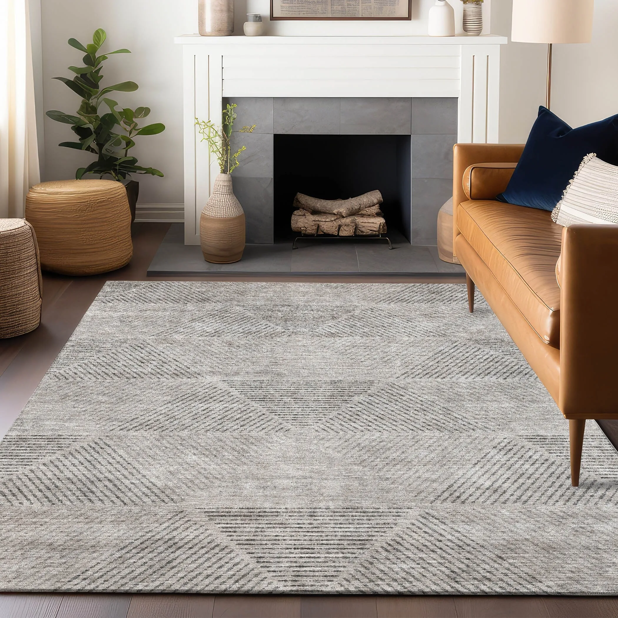 Premium Washable Super Soft Mid Century Modern Mayfield Rug