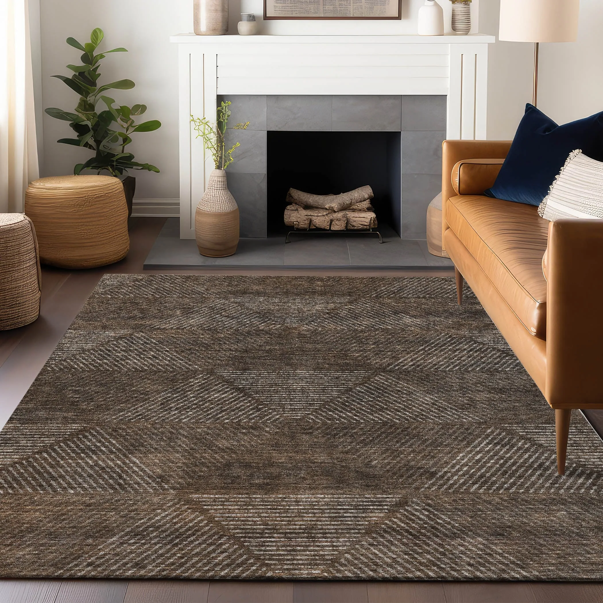 Premium Washable Super Soft Mid Century Modern Mayfield Rug