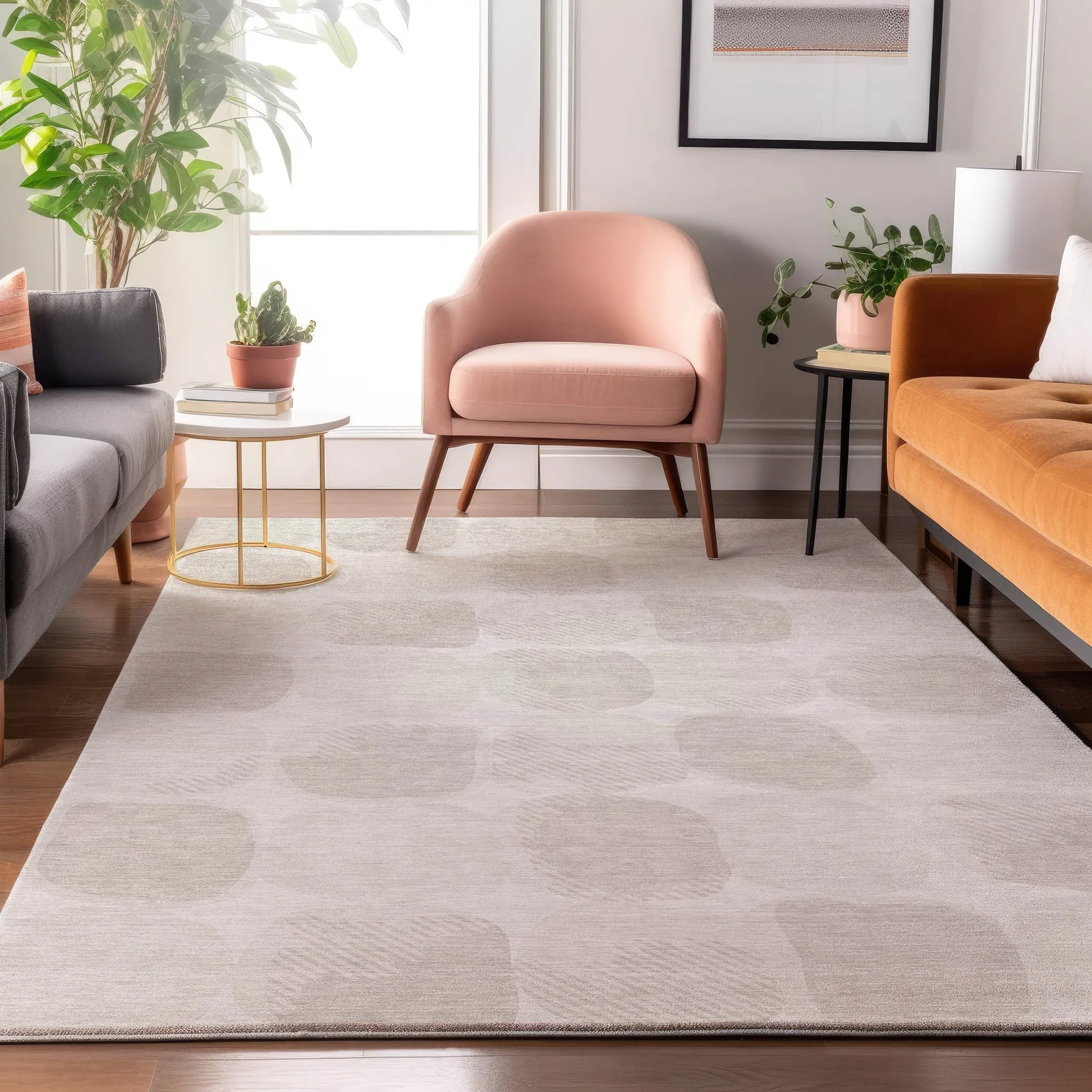 Premium Washable Super Soft Mid Century Modern Mayfield Rug