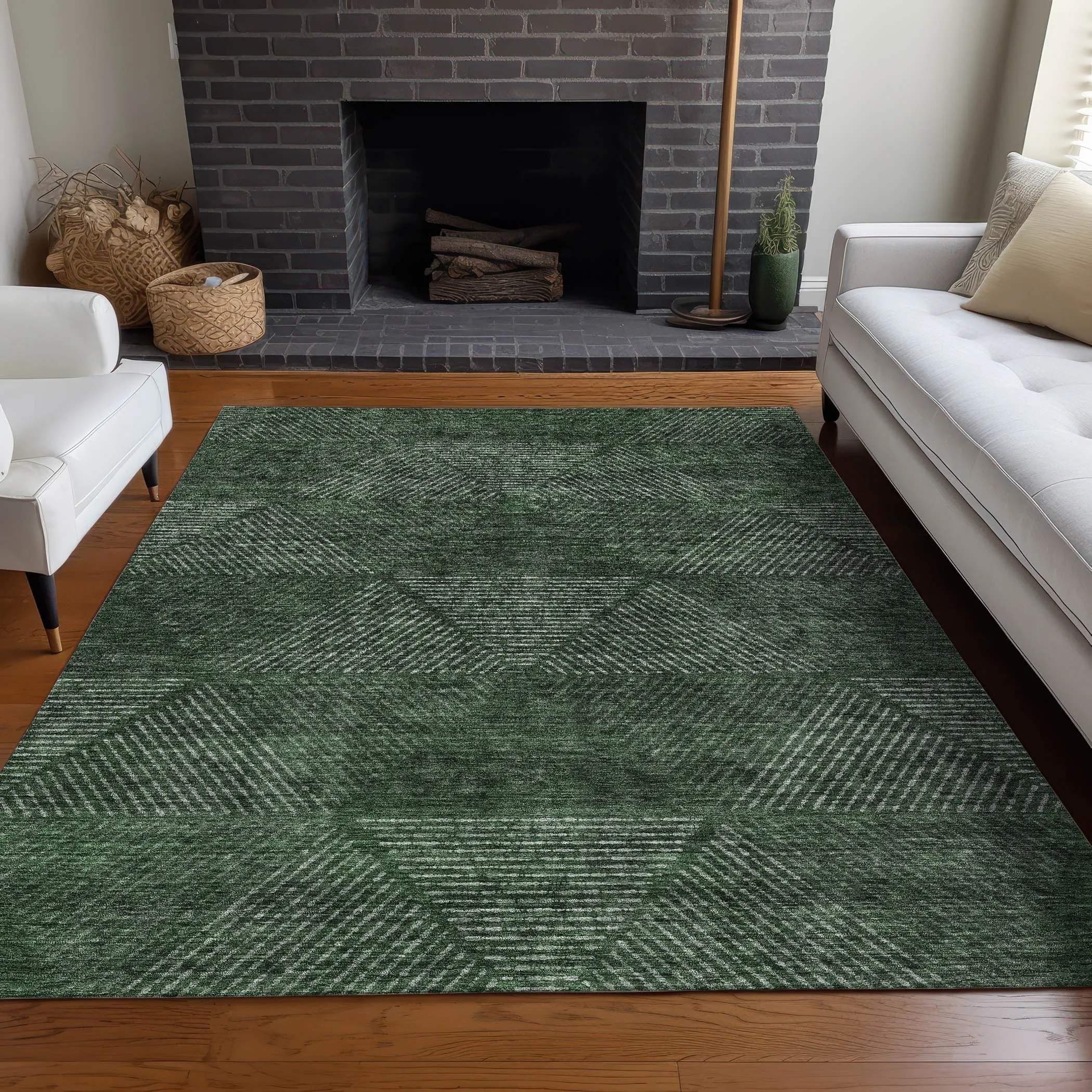Premium Washable Super Soft Mid Century Modern Mayfield Rug