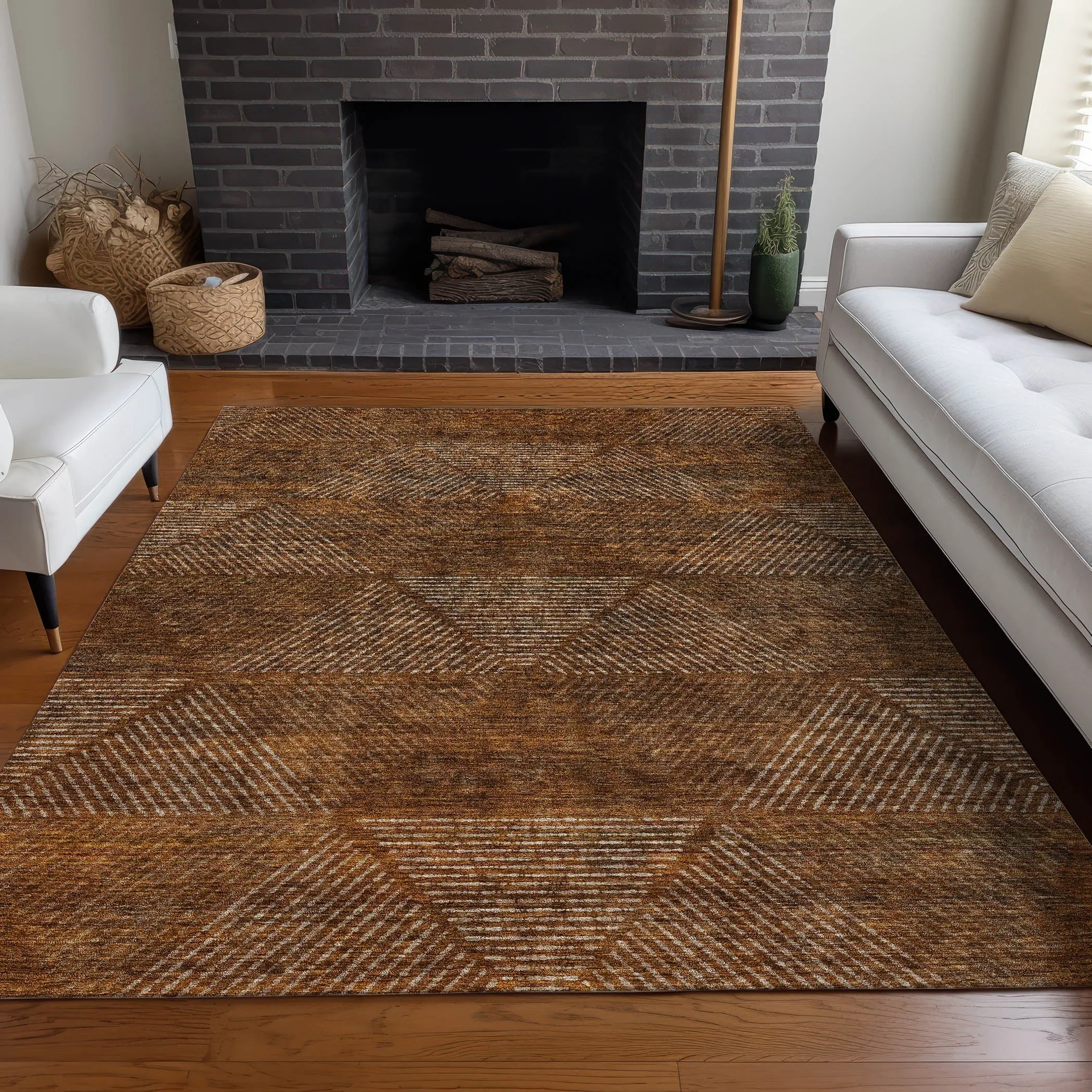 Premium Washable Super Soft Mid Century Modern Mayfield Rug