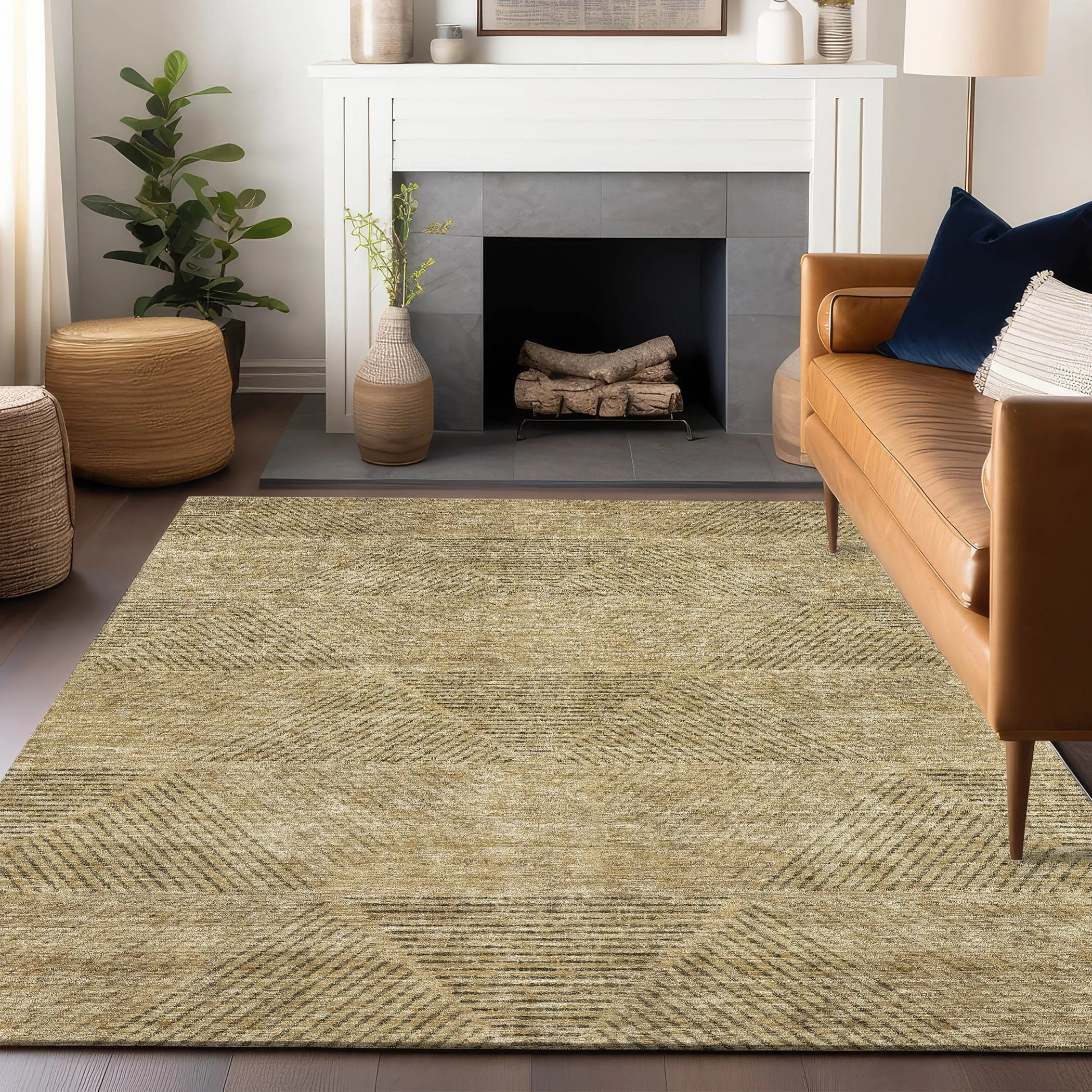 Premium Washable Super Soft Mid Century Modern Mayfield Rug
