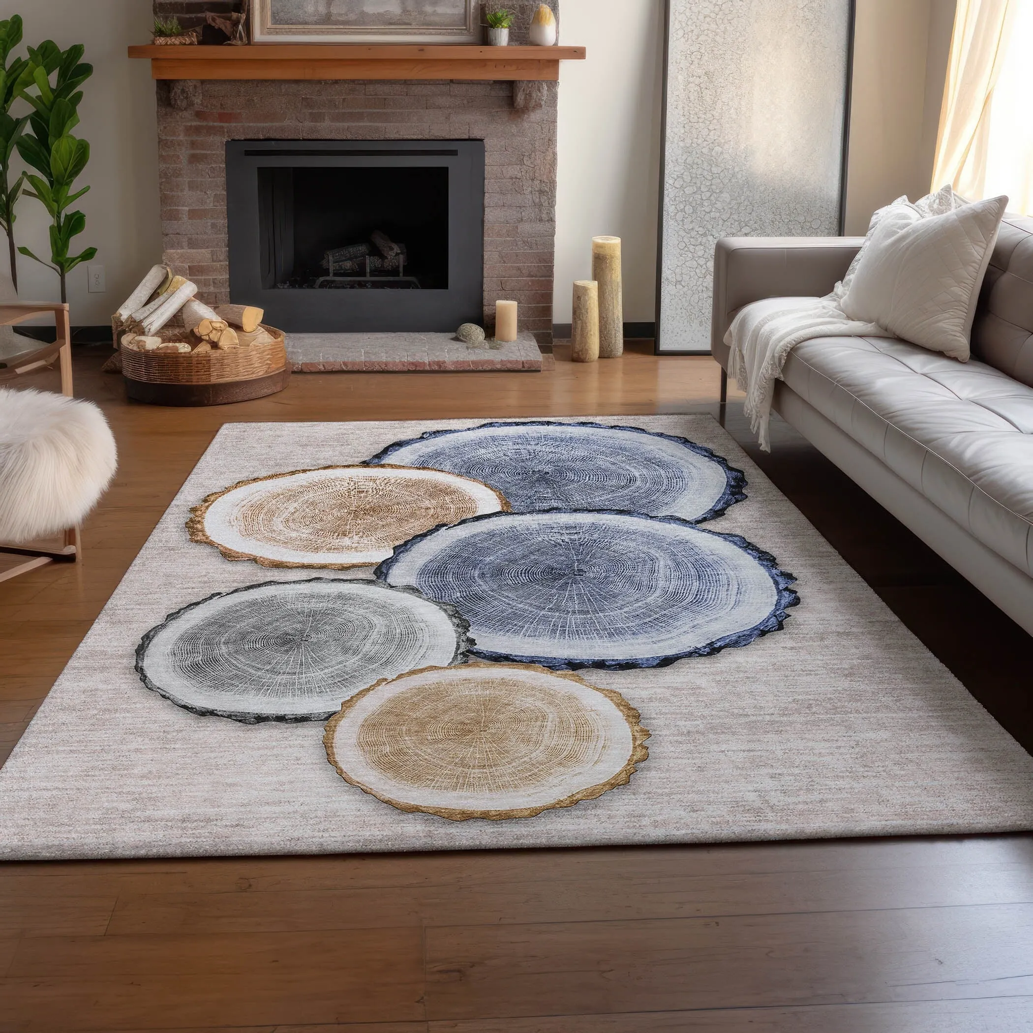 Premium Washable Super Soft Modern Grain Mayfield Rug