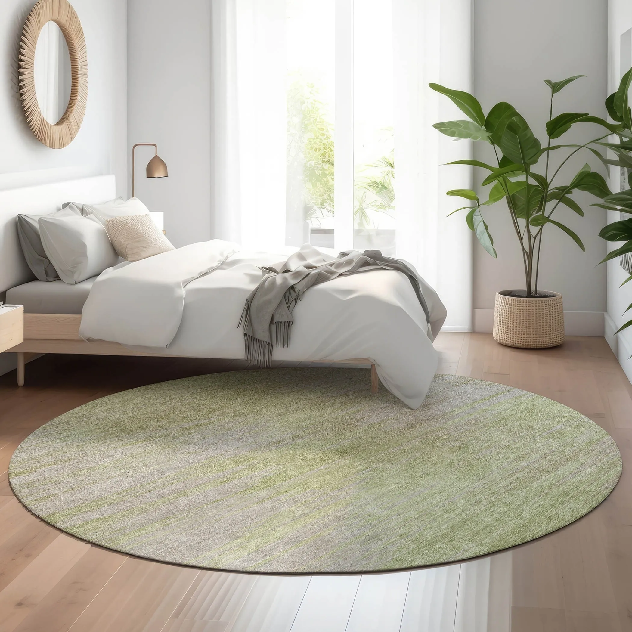 Premium Washable Super Soft Solid Ombre Mayfield Rug