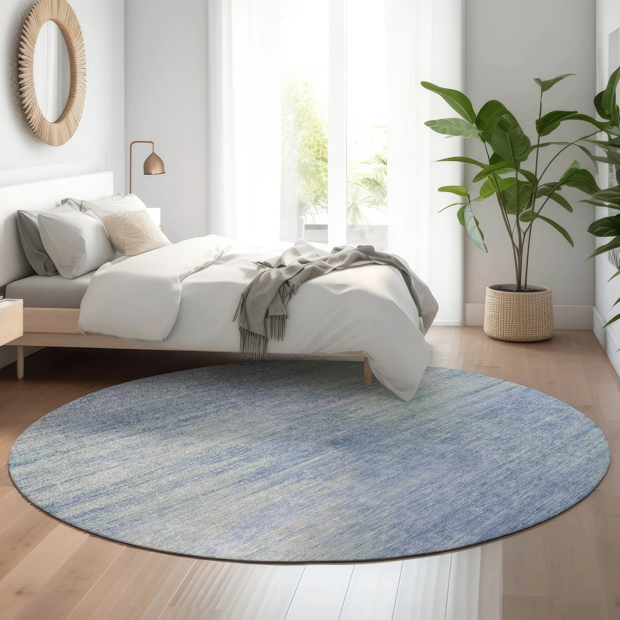 Premium Washable Super Soft Solid Ombre Mayfield Rug
