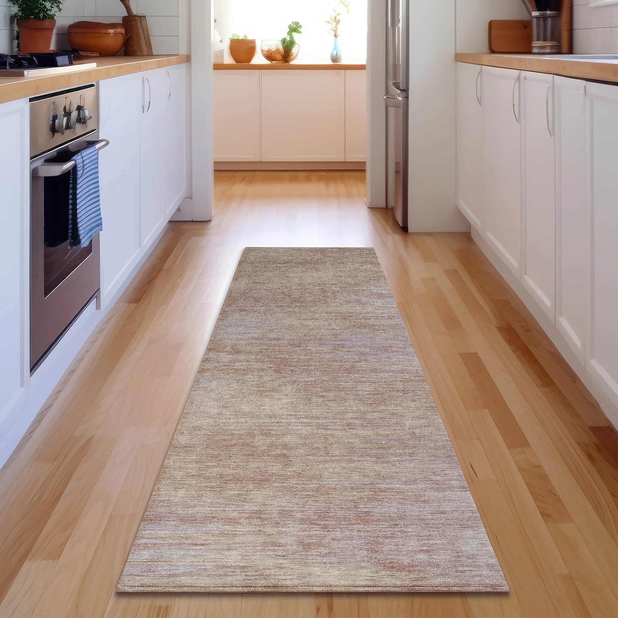 Premium Washable Super Soft Solid Ombre Mayfield Rug
