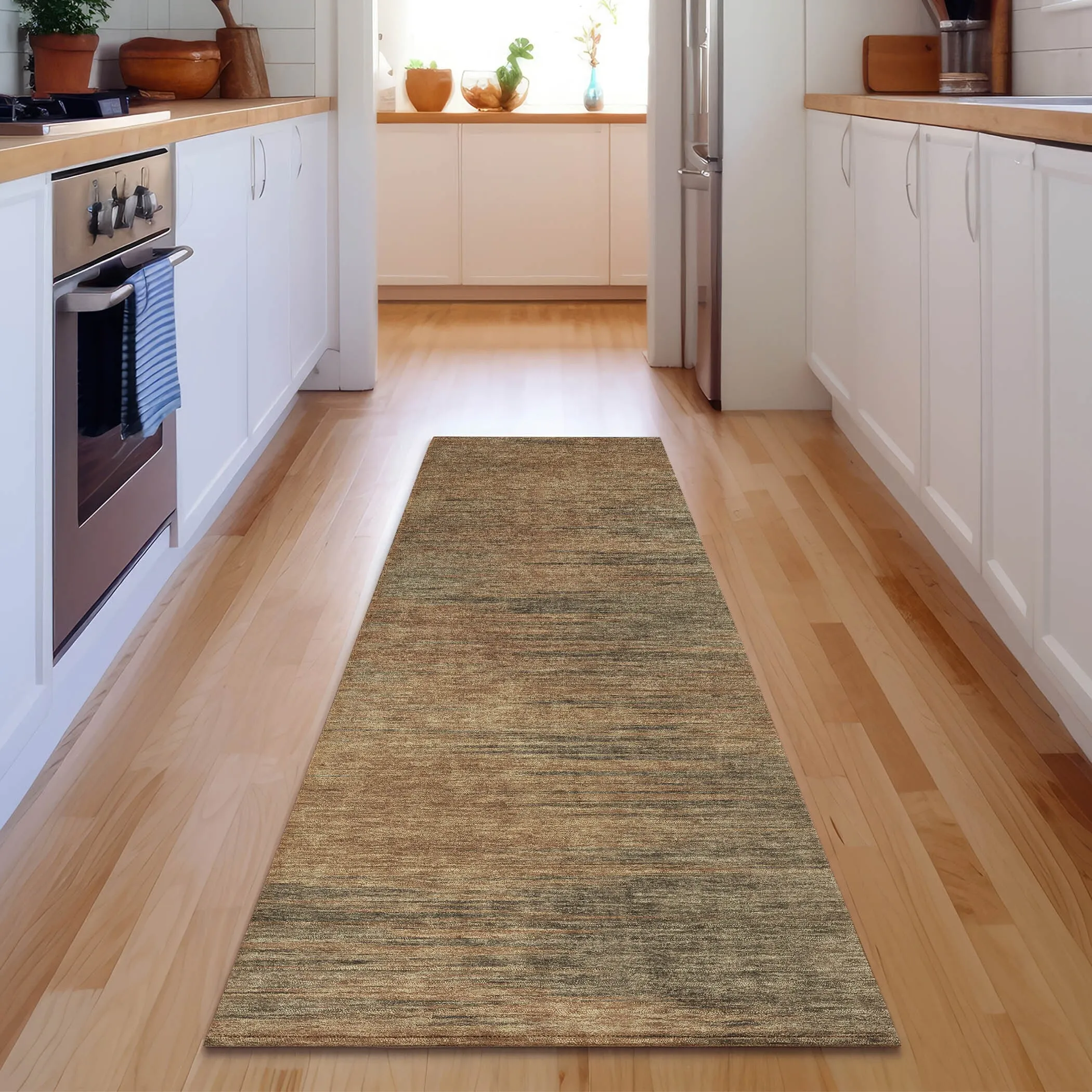 Premium Washable Super Soft Solid Ombre Mayfield Rug