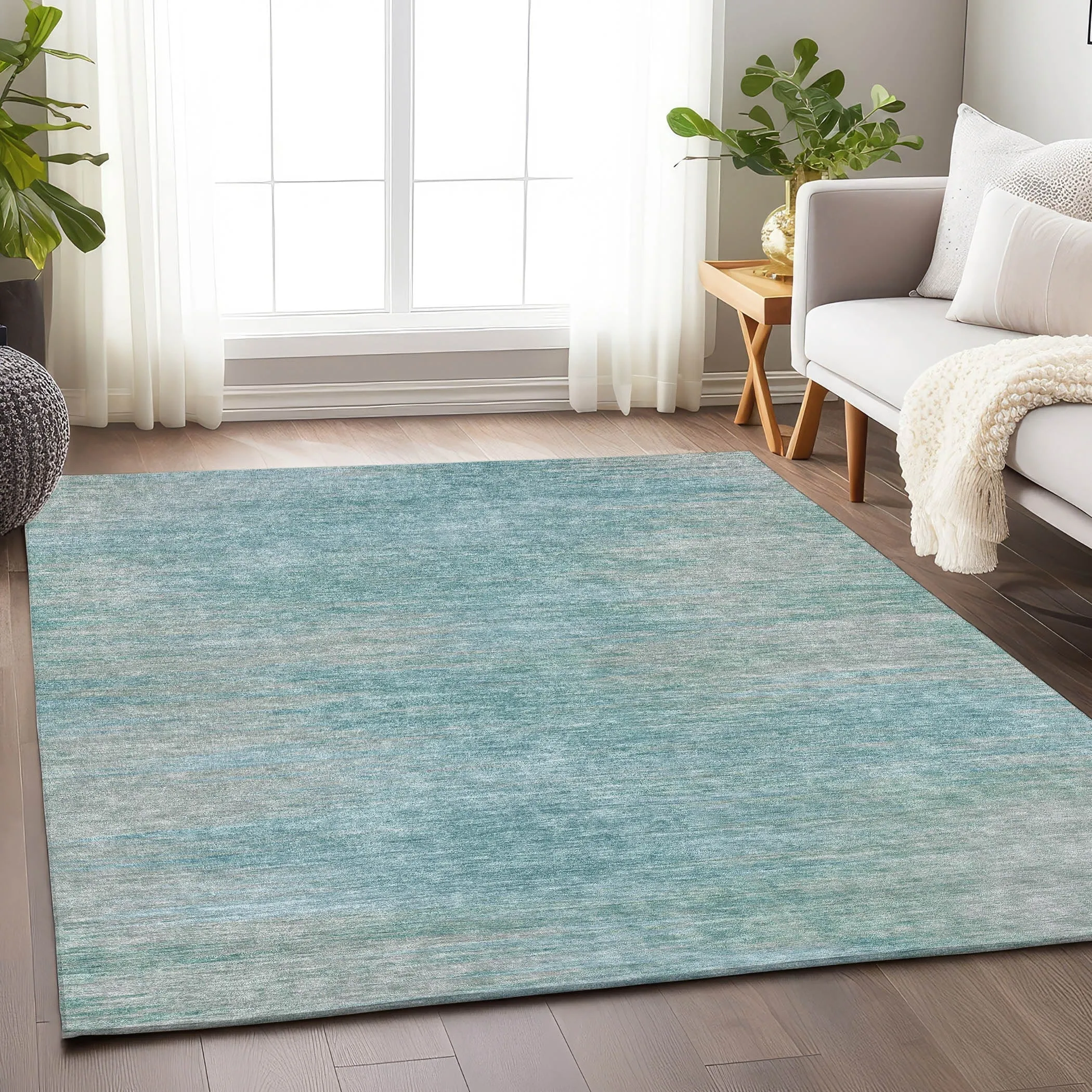 Premium Washable Super Soft Solid Ombre Mayfield Rug