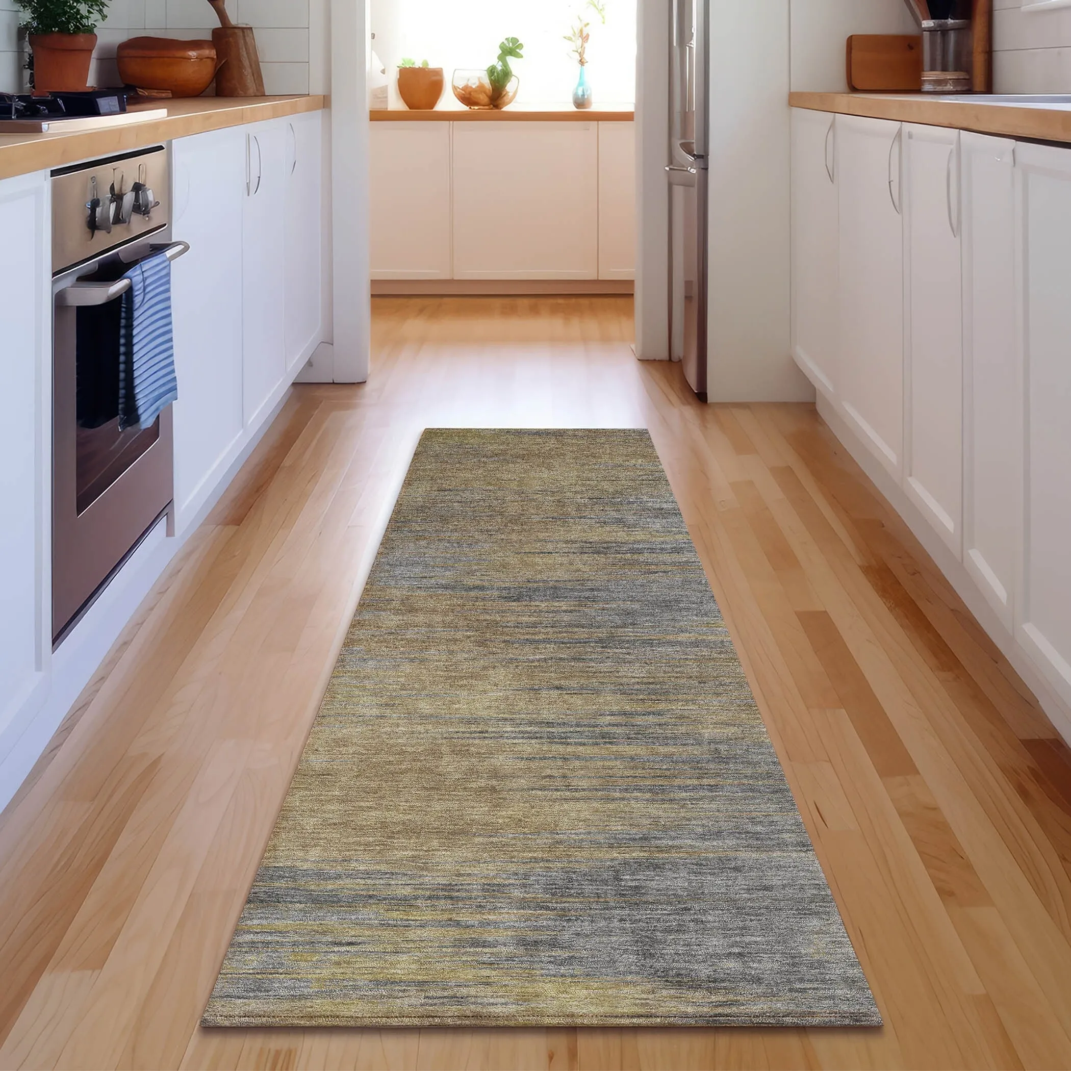 Premium Washable Super Soft Solid Ombre Mayfield Rug