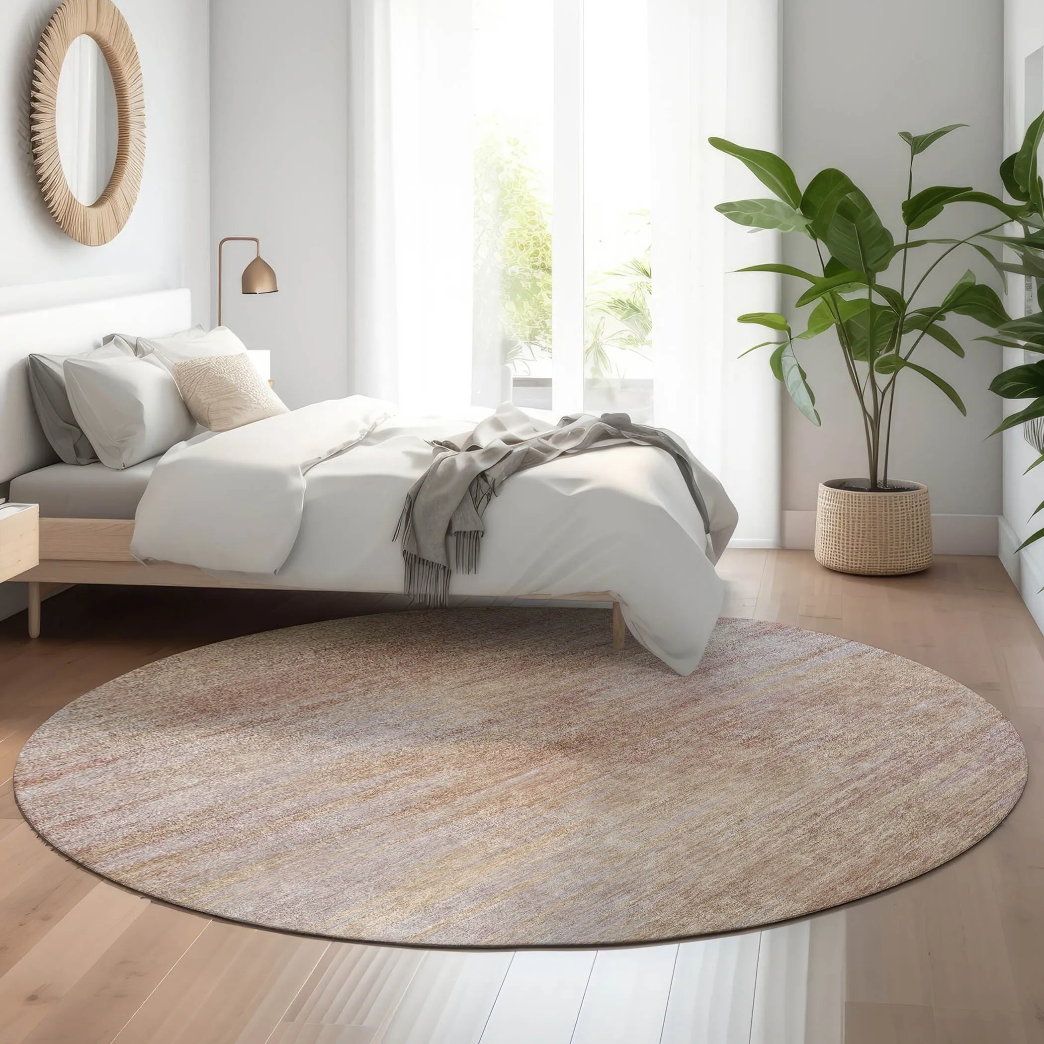 Premium Washable Super Soft Solid Ombre Mayfield Rug