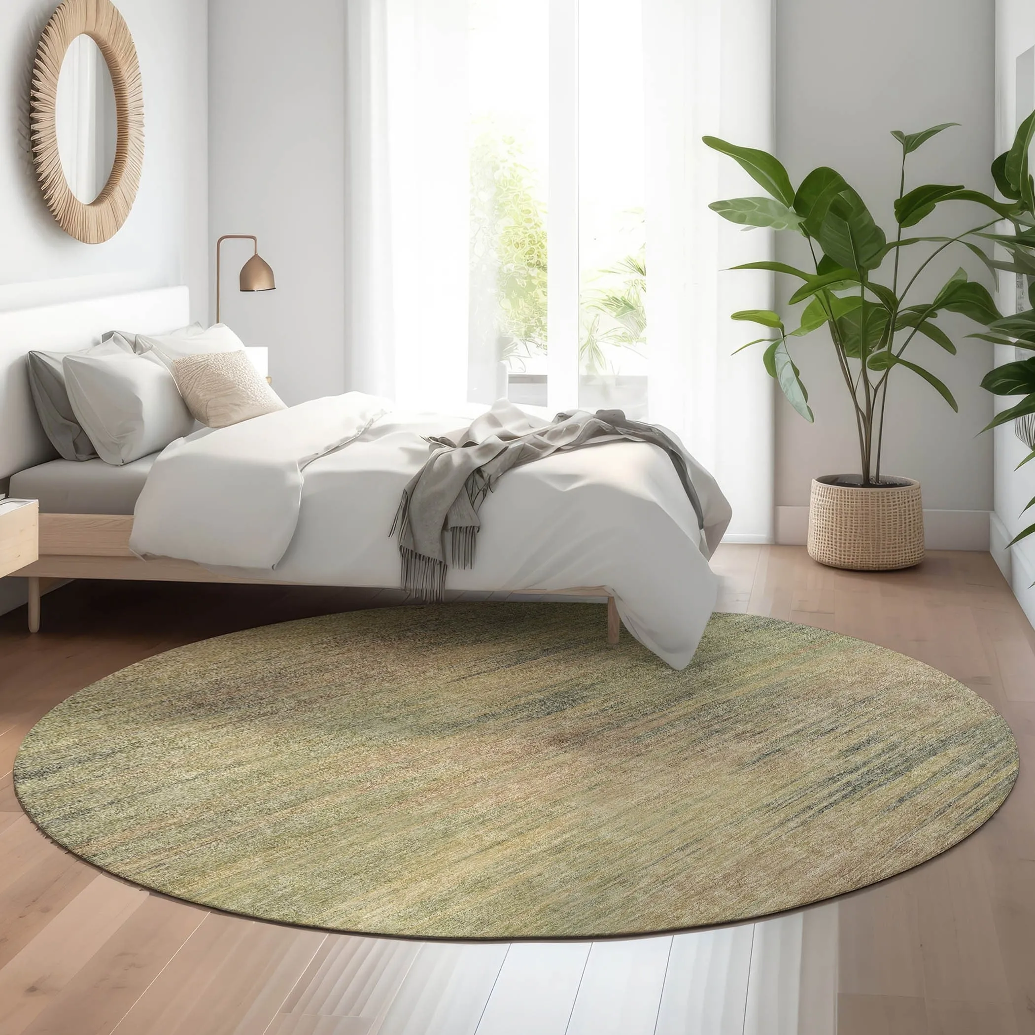 Premium Washable Super Soft Solid Ombre Mayfield Rug