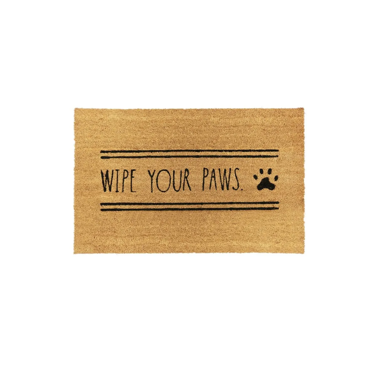Rae Dunn Eviromentally Friendly Pet Themed Coir Welcome Mat - 24 x 36