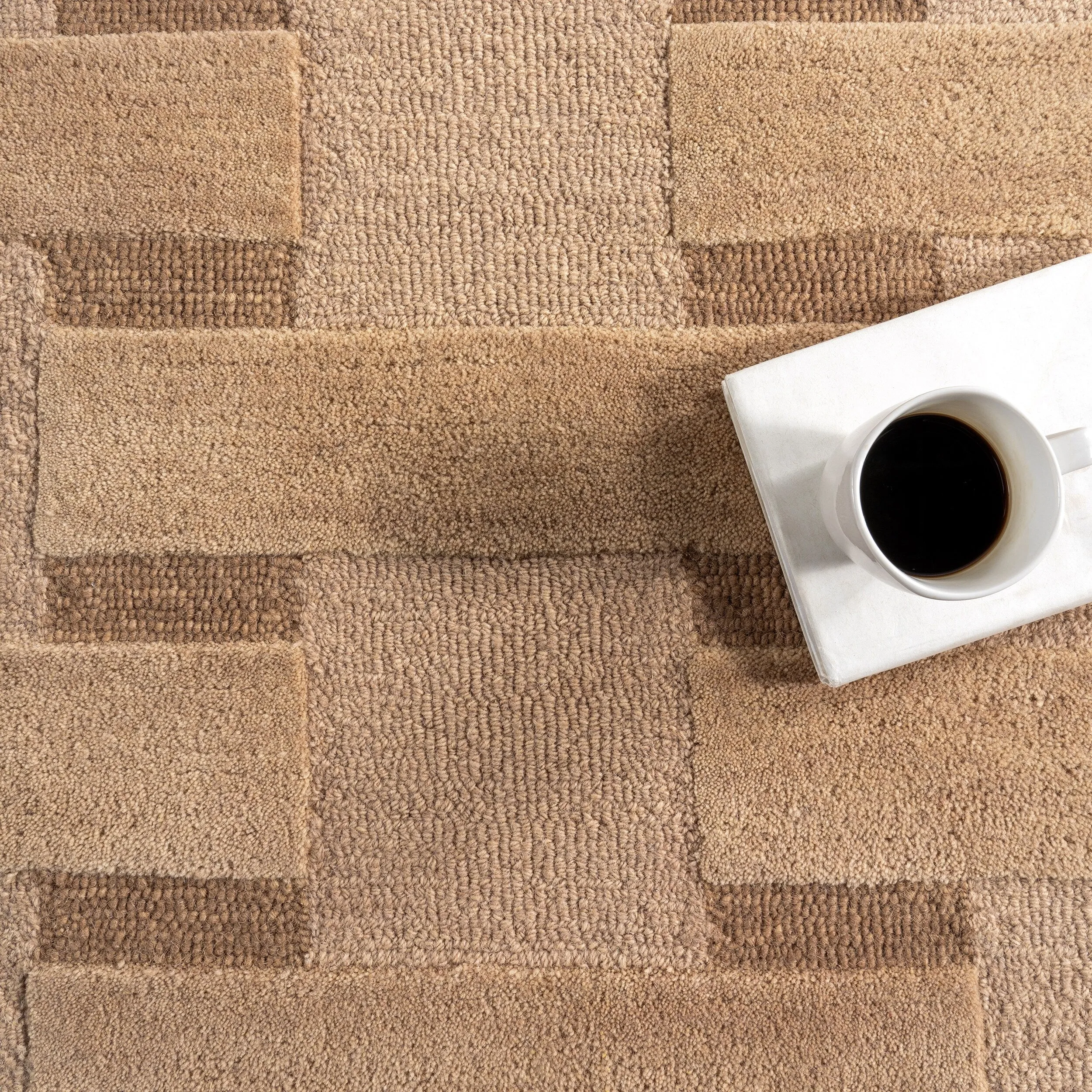 Remy Crosshatch Wool Area Rug