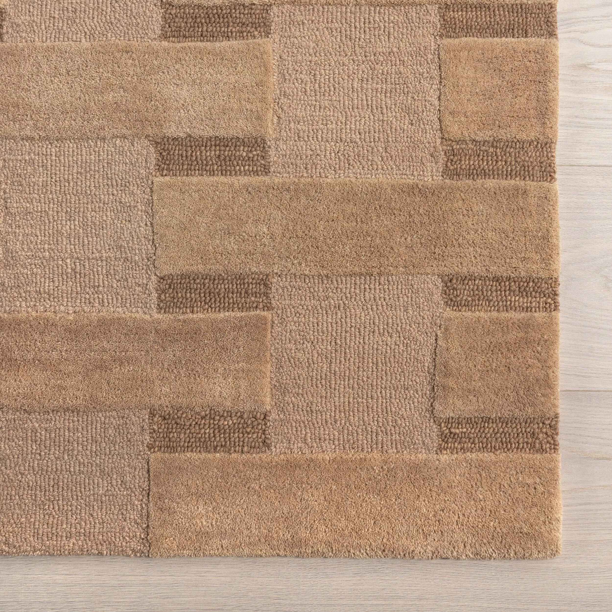 Remy Crosshatch Wool Area Rug