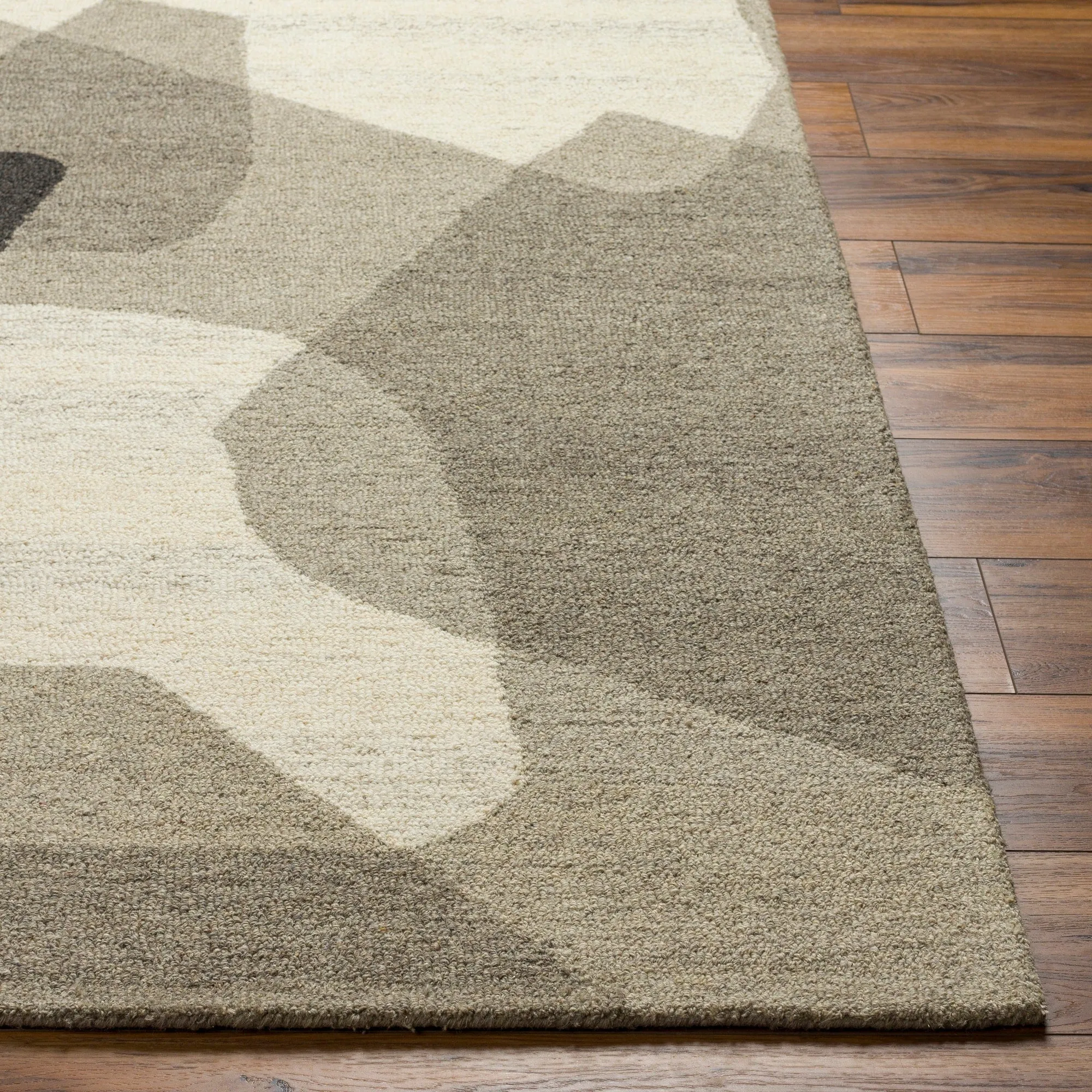 Revello Handmade Modern Wool Area Rug