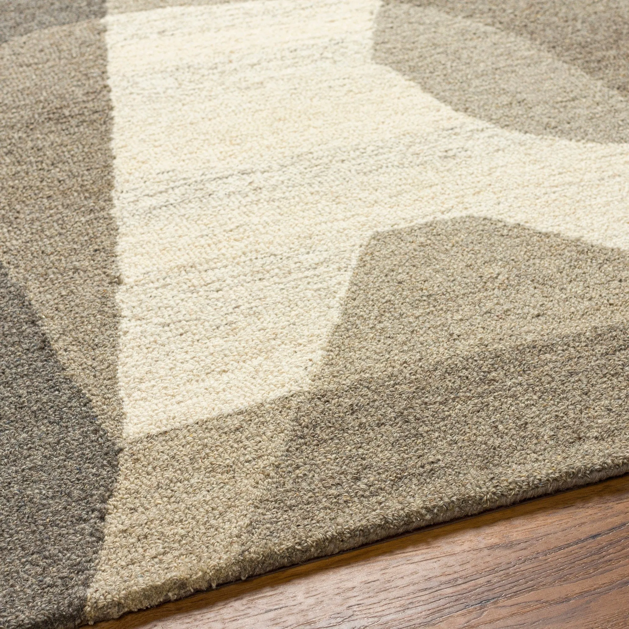 Revello Handmade Modern Wool Area Rug