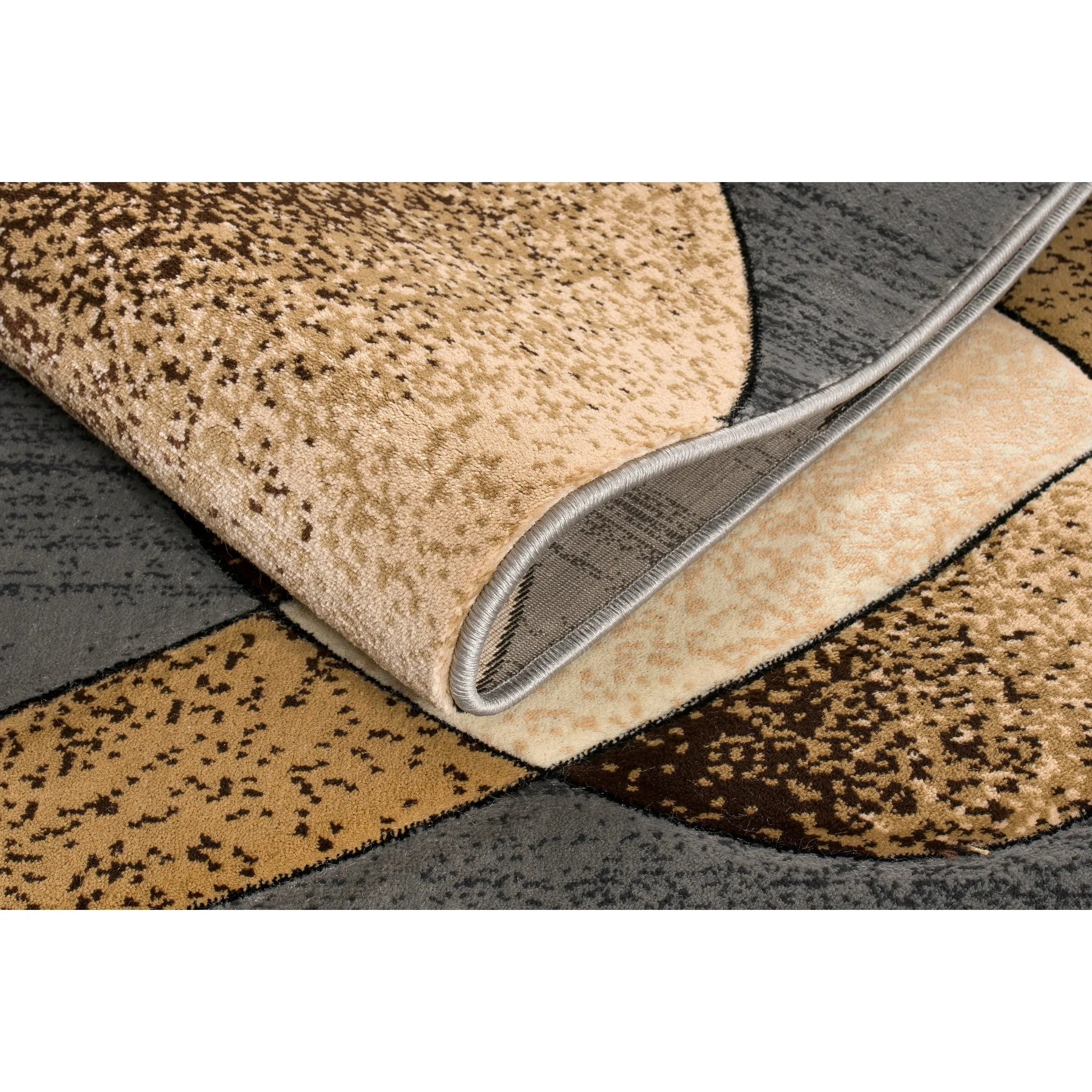Rhodes Collection Abstract Designed Area Rug