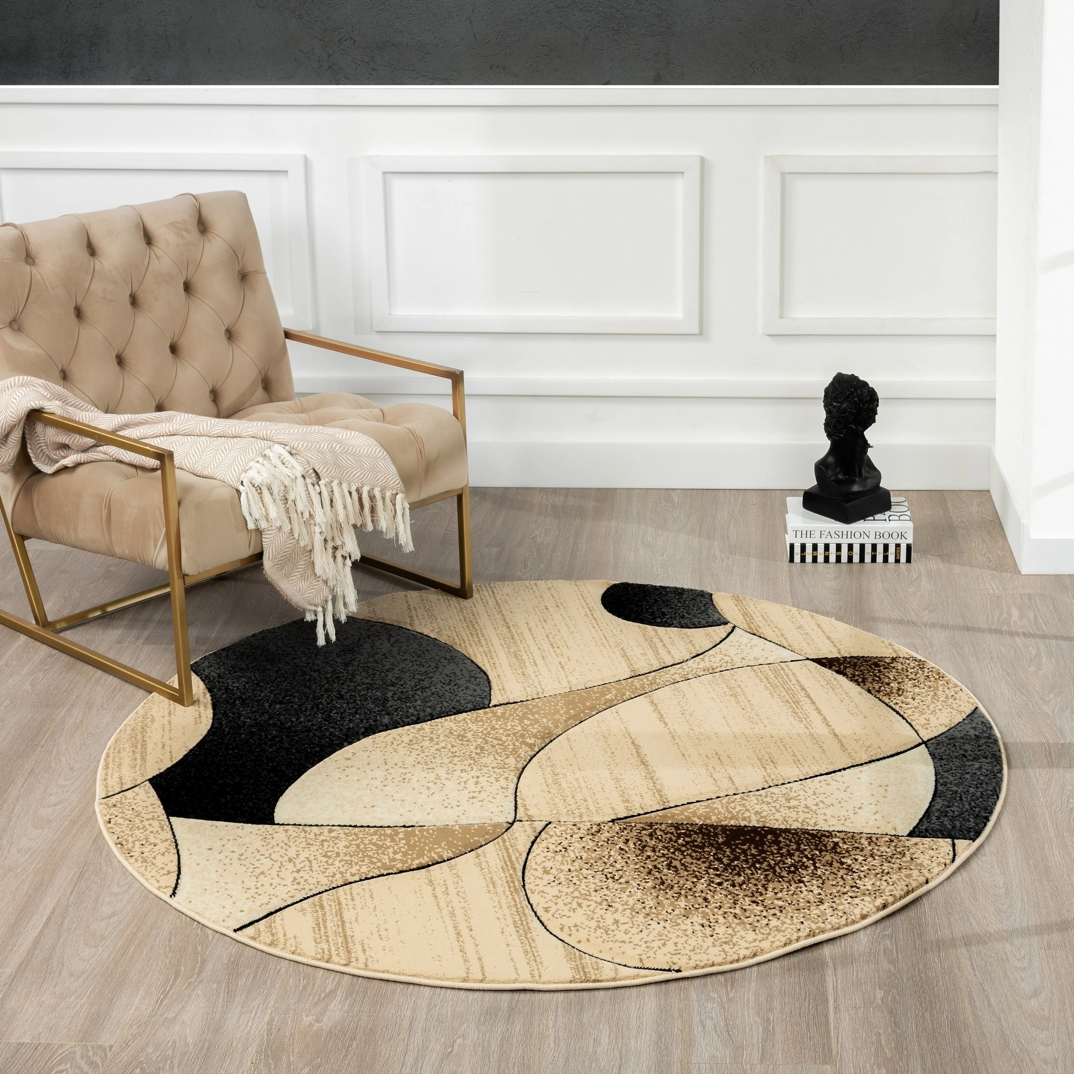 Rhodes Collection Abstract Designed Area Rug