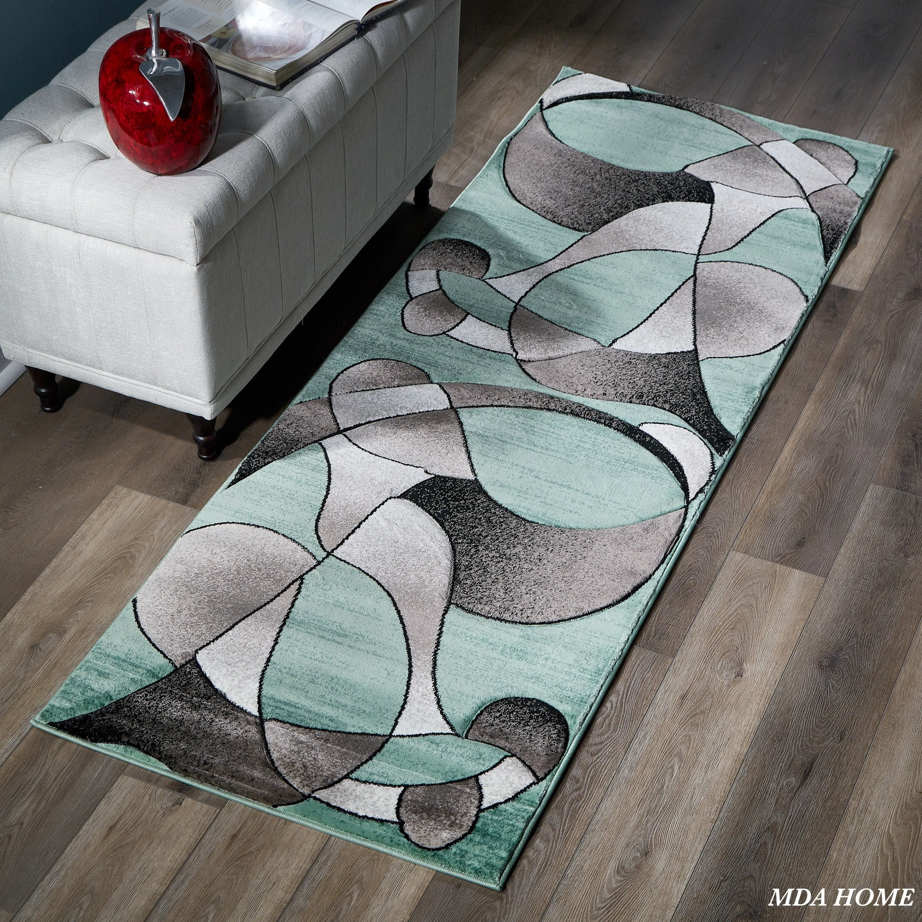 Rhodes Collection Abstract Designed Area Rug