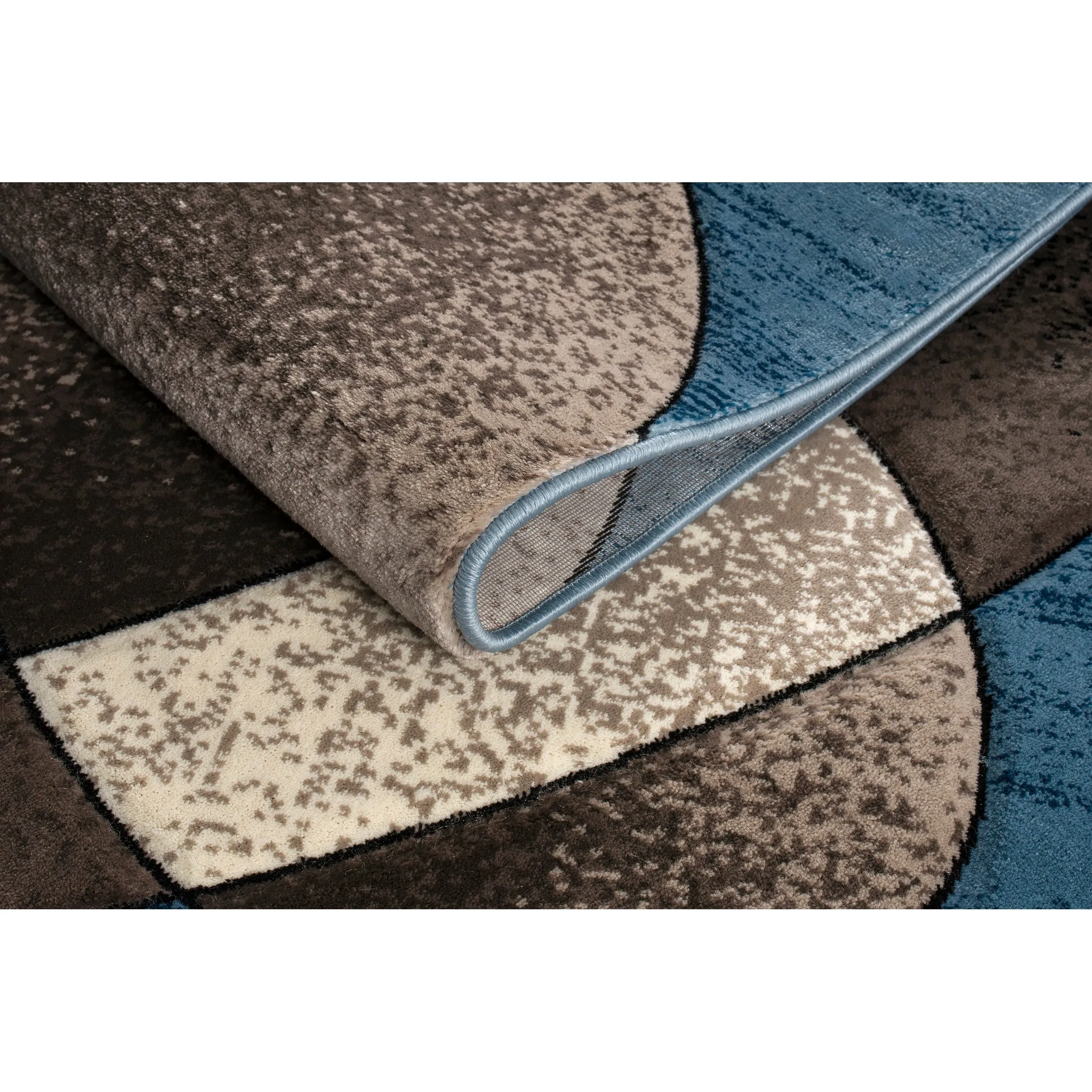 Rhodes Collection Abstract Designed Area Rug