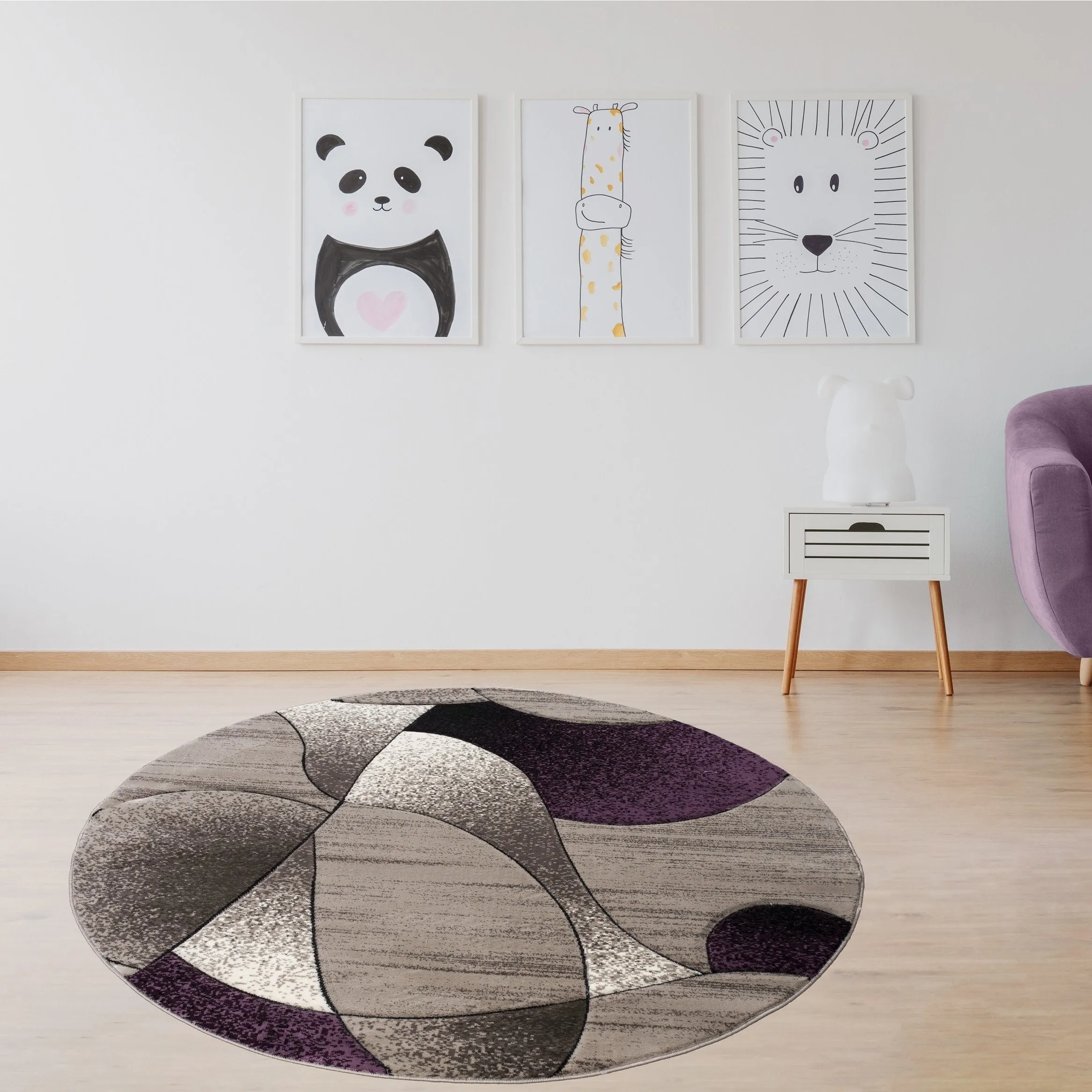Rhodes Collection Abstract Designed Area Rug