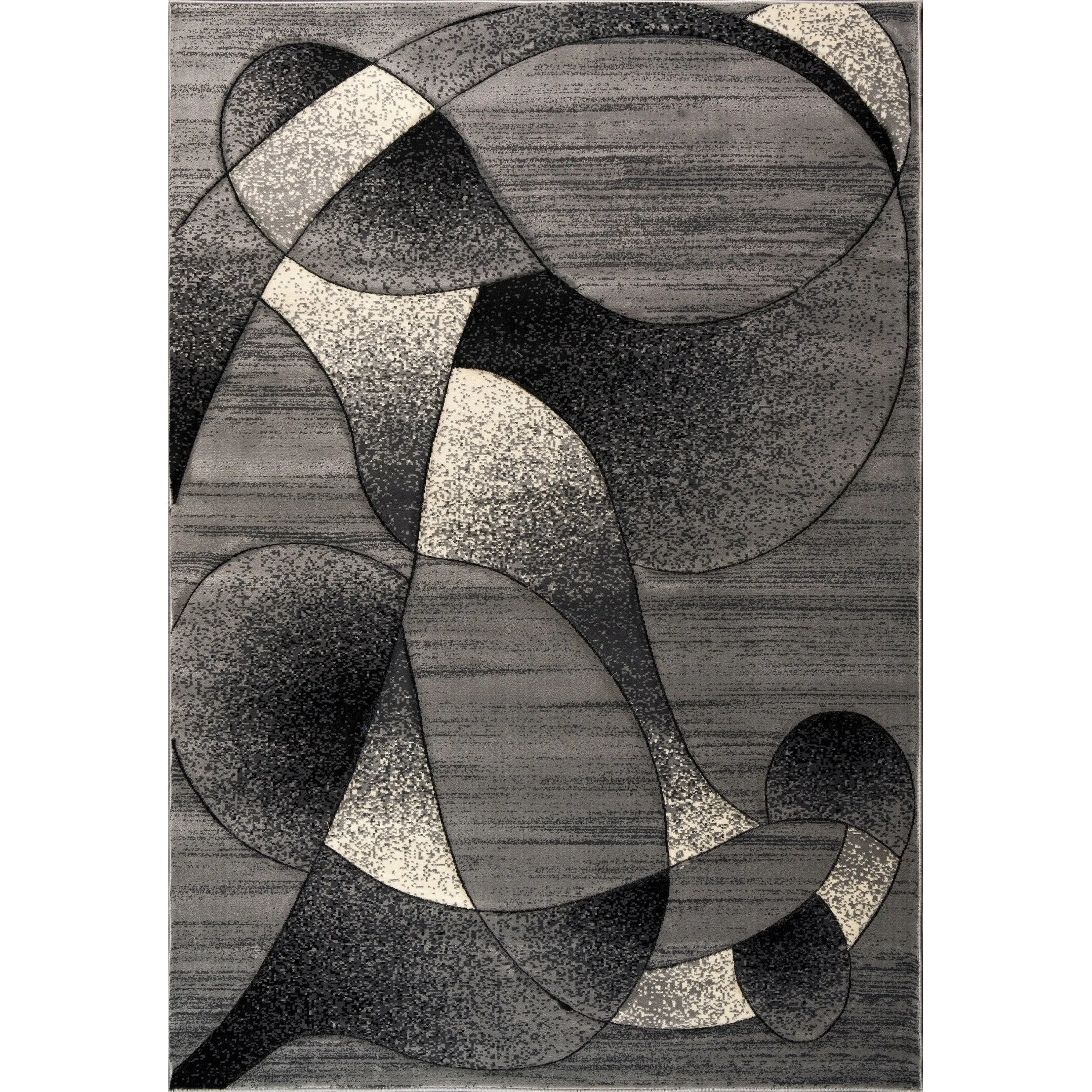Rhodes Collection Abstract Designed Area Rug