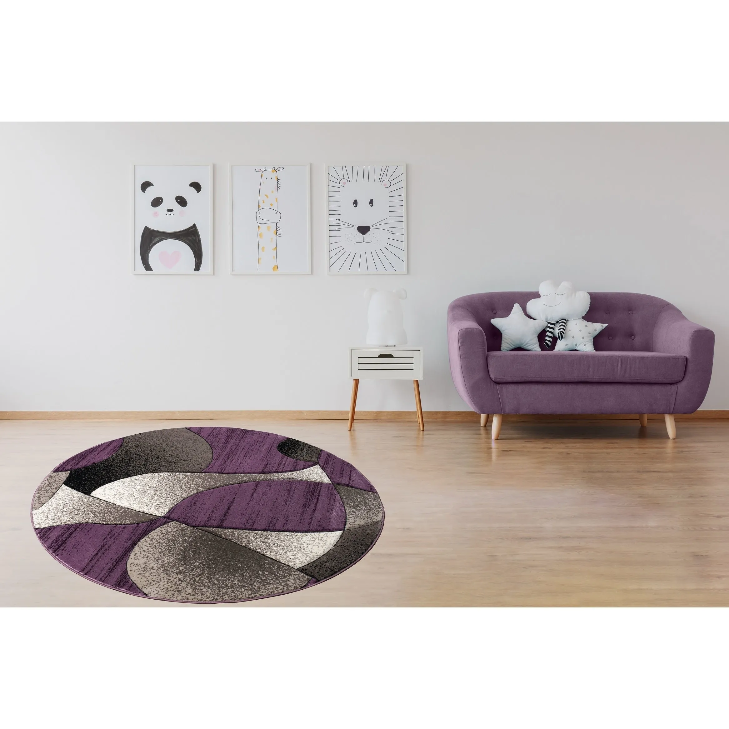 Rhodes Collection Abstract Designed Area Rug