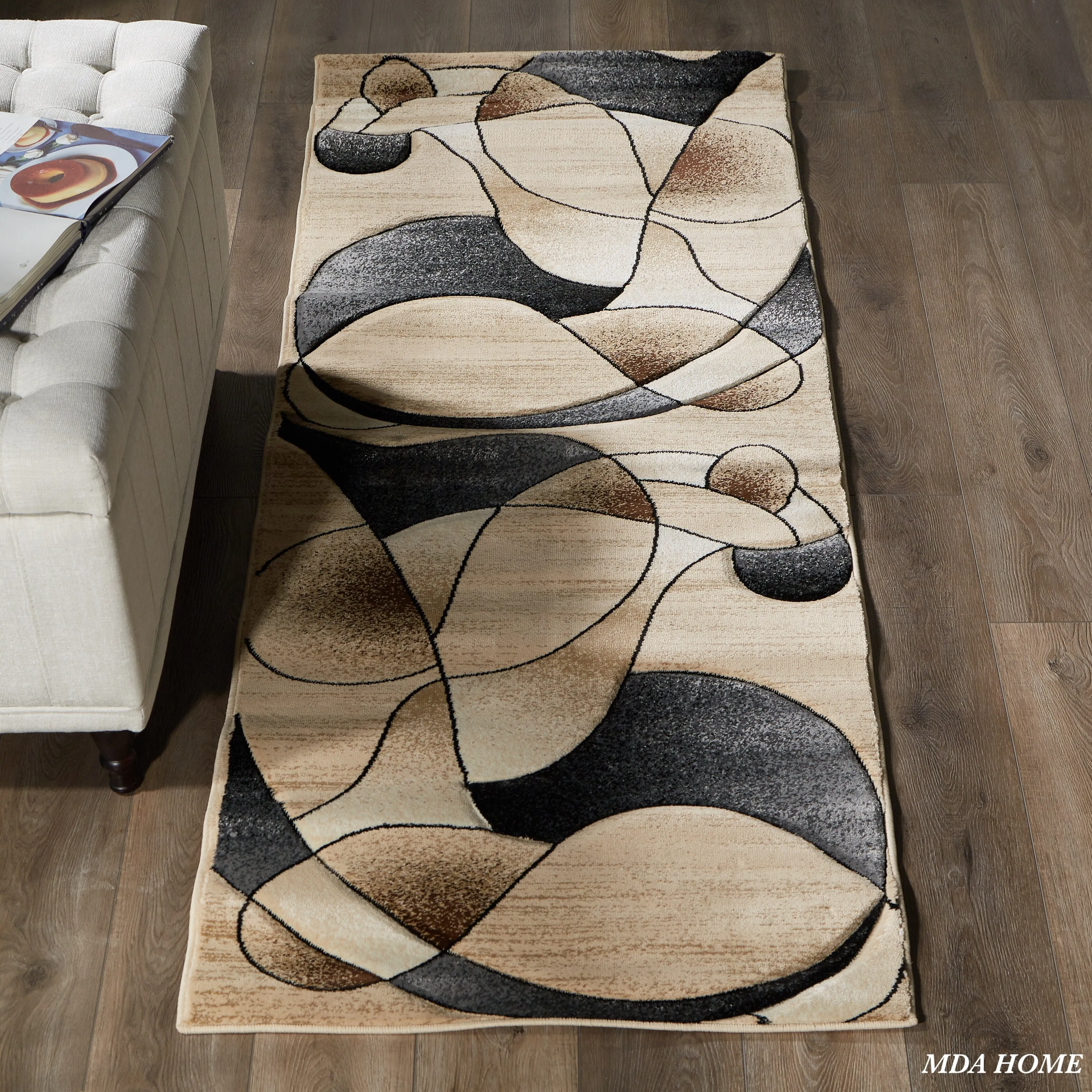 Rhodes Collection Abstract Designed Area Rug