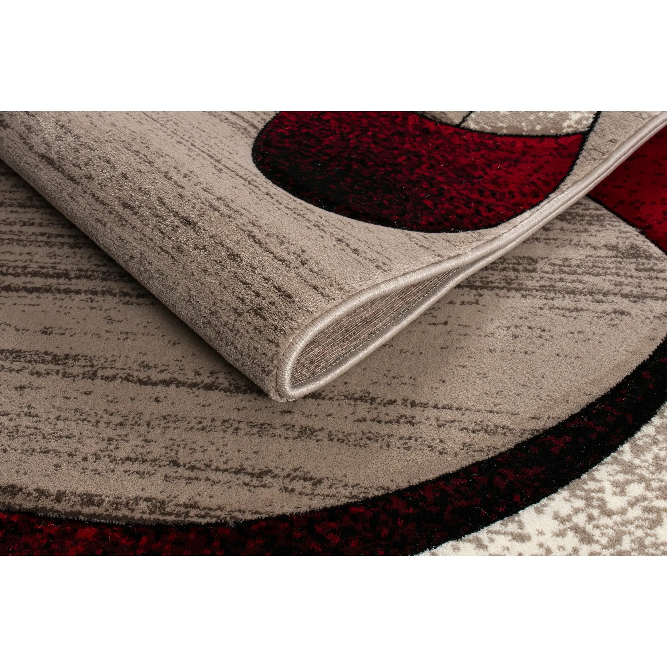 Rhodes Collection Abstract Designed Area Rug