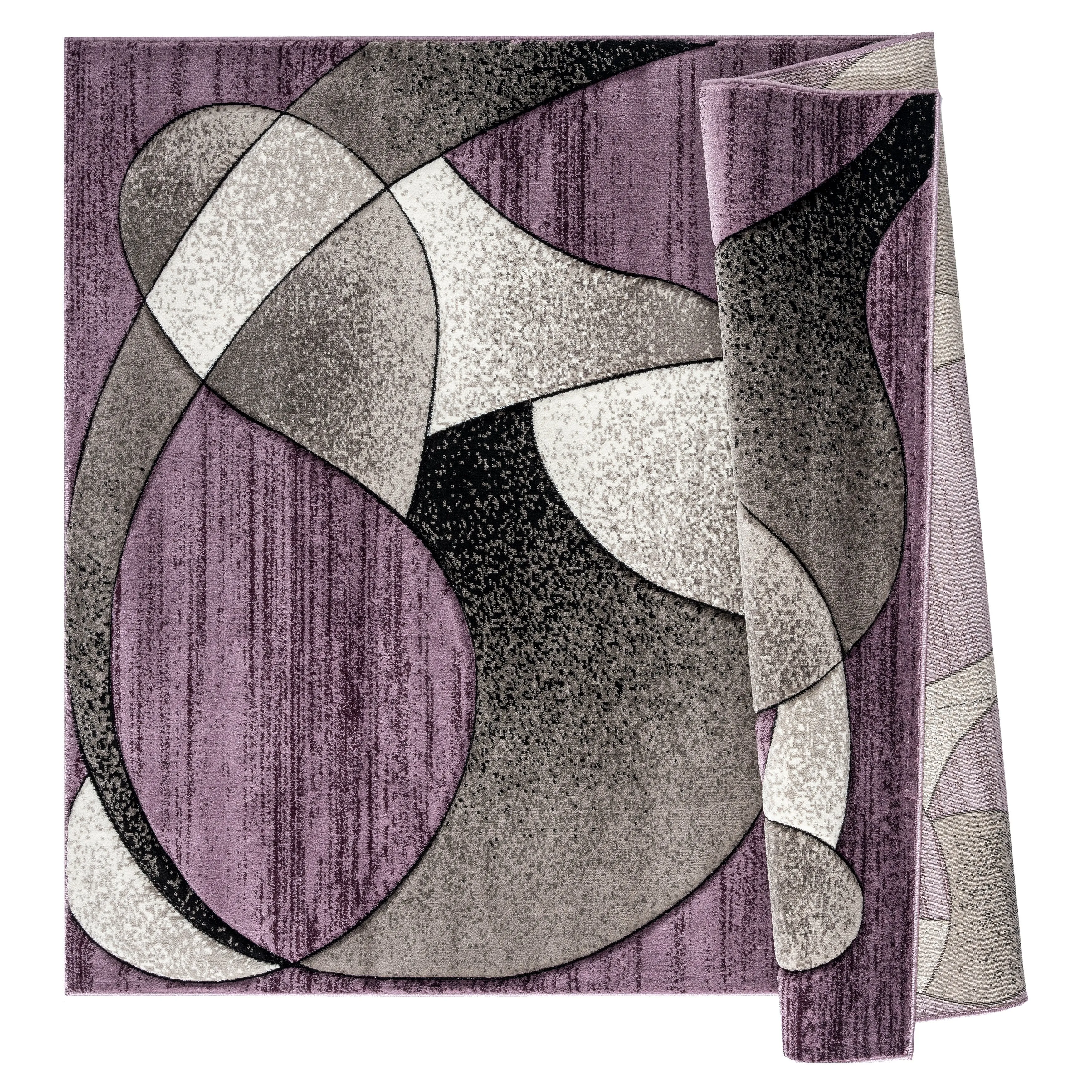 Rhodes Collection Abstract Designed Area Rug