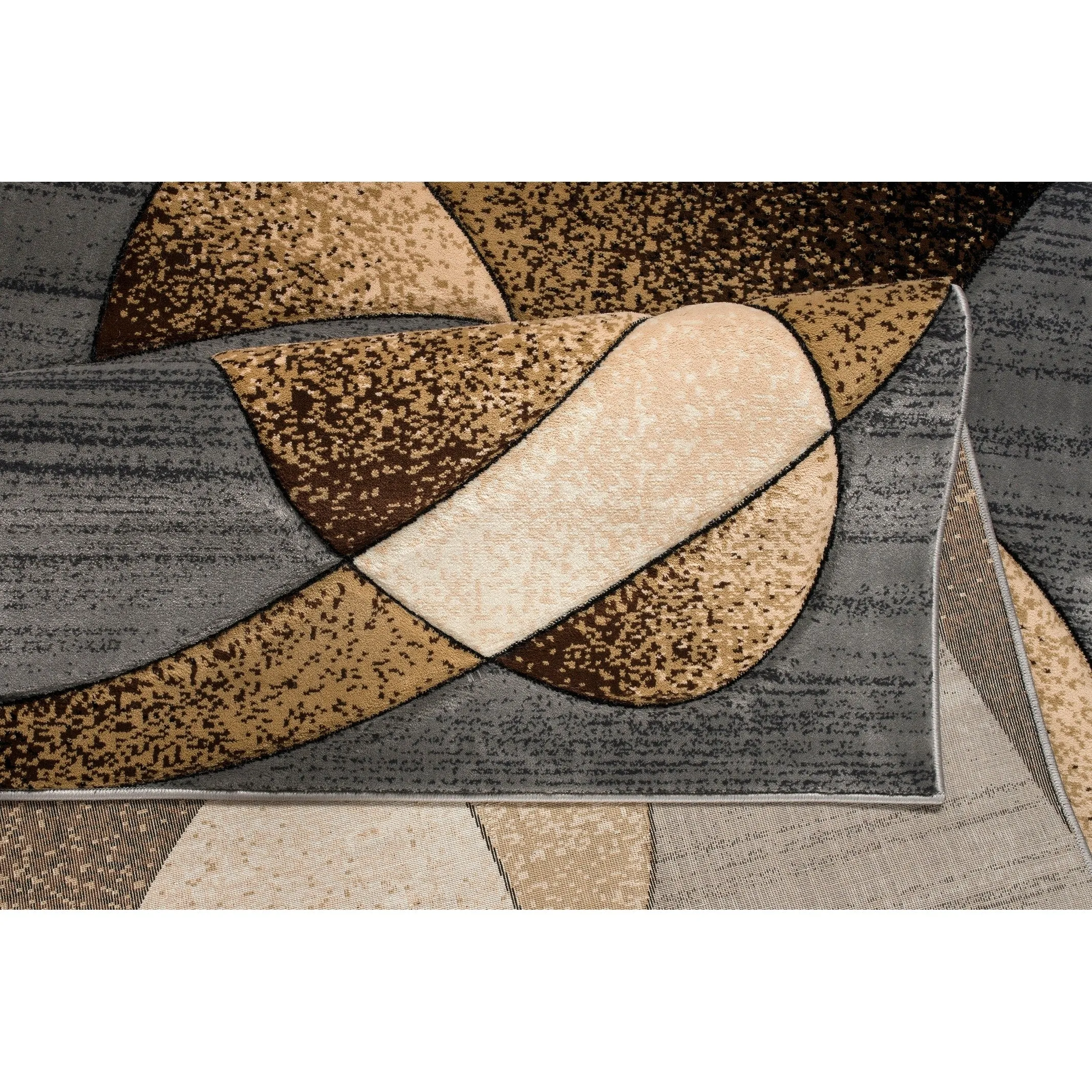Rhodes Collection Abstract Designed Area Rug
